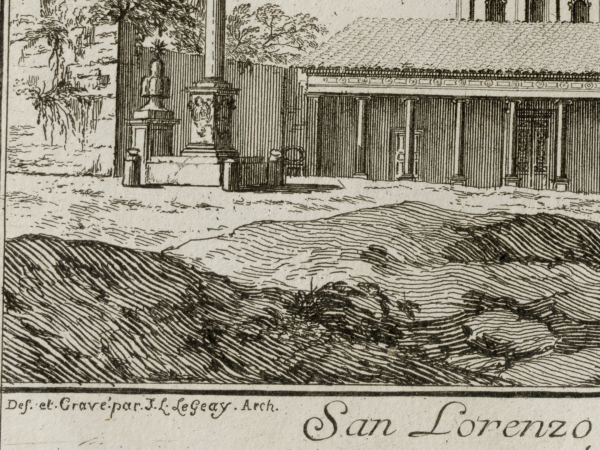 Jean-Laurent Legeay, Paris ca. 1710 – ca. 1786/88 Rom, Nachfolge - Bild 2 aus 2