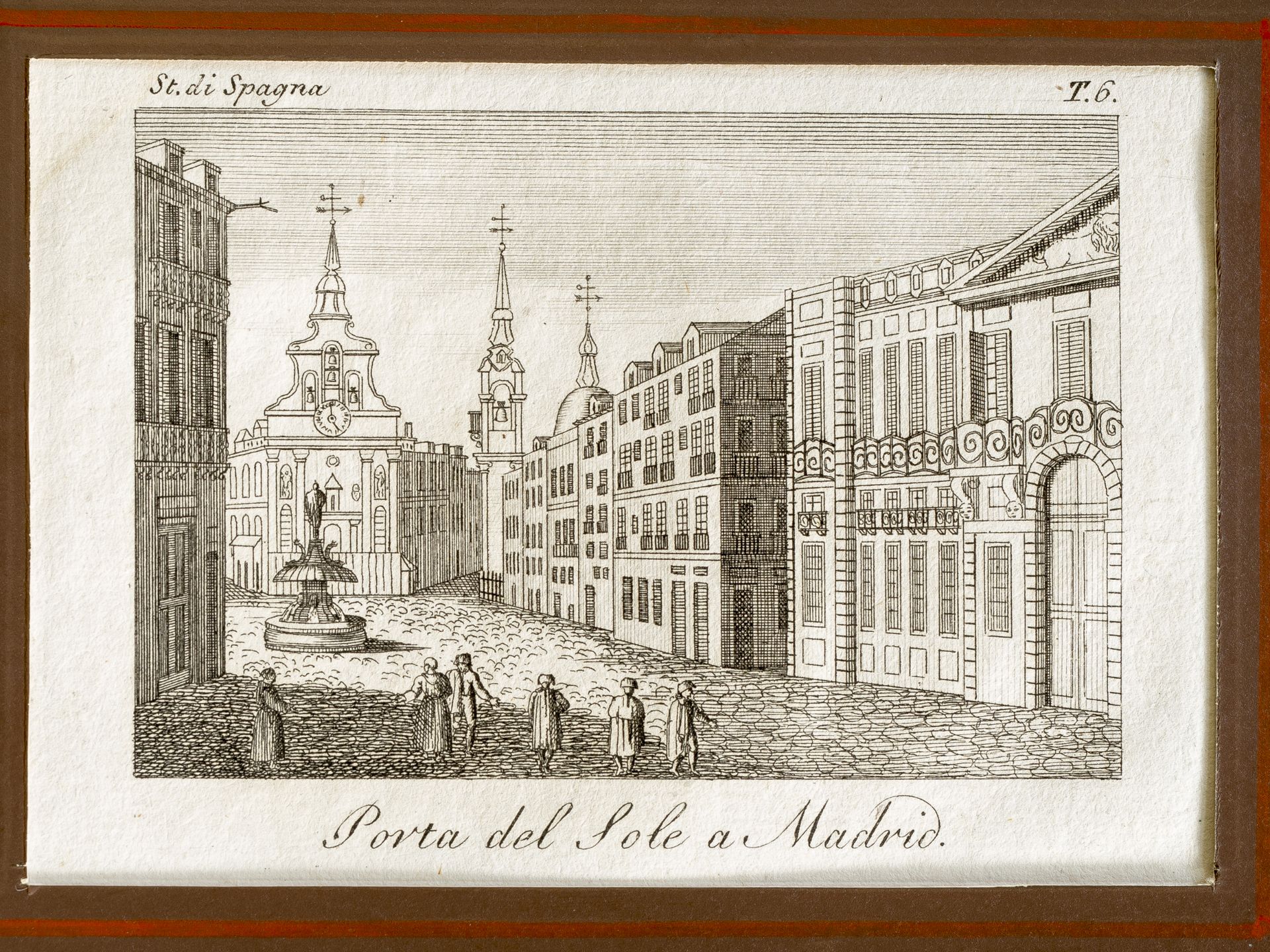 “Porta del Sole a Madrid”, 19. Jahrhundert?, Kupferstich