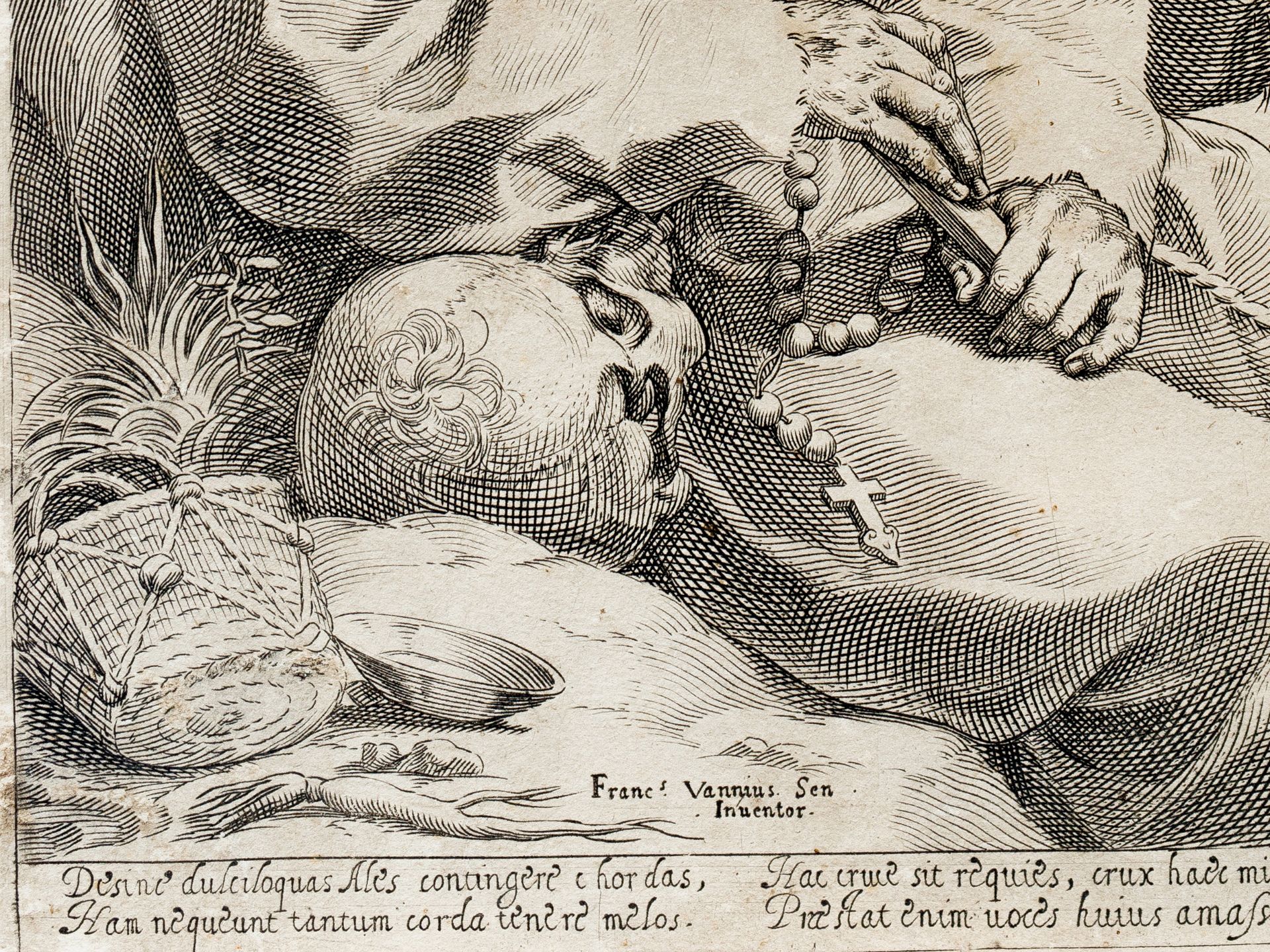 Agostino Carraci, Bologna 1557 – 1602 Parma, Nach Francesco Vanni - Bild 2 aus 3