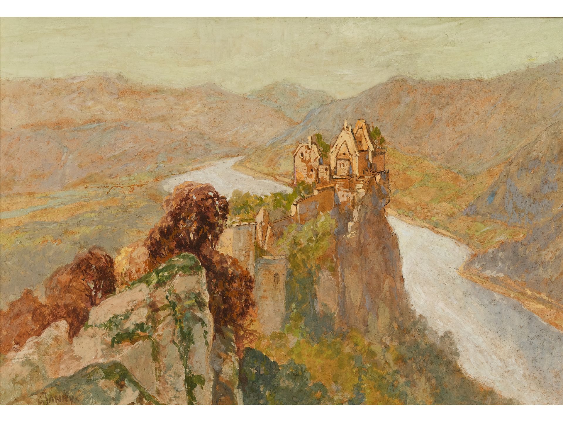 Georg Janny, Wien 1864 - 1935 Wien, Aggstein in der Wachau