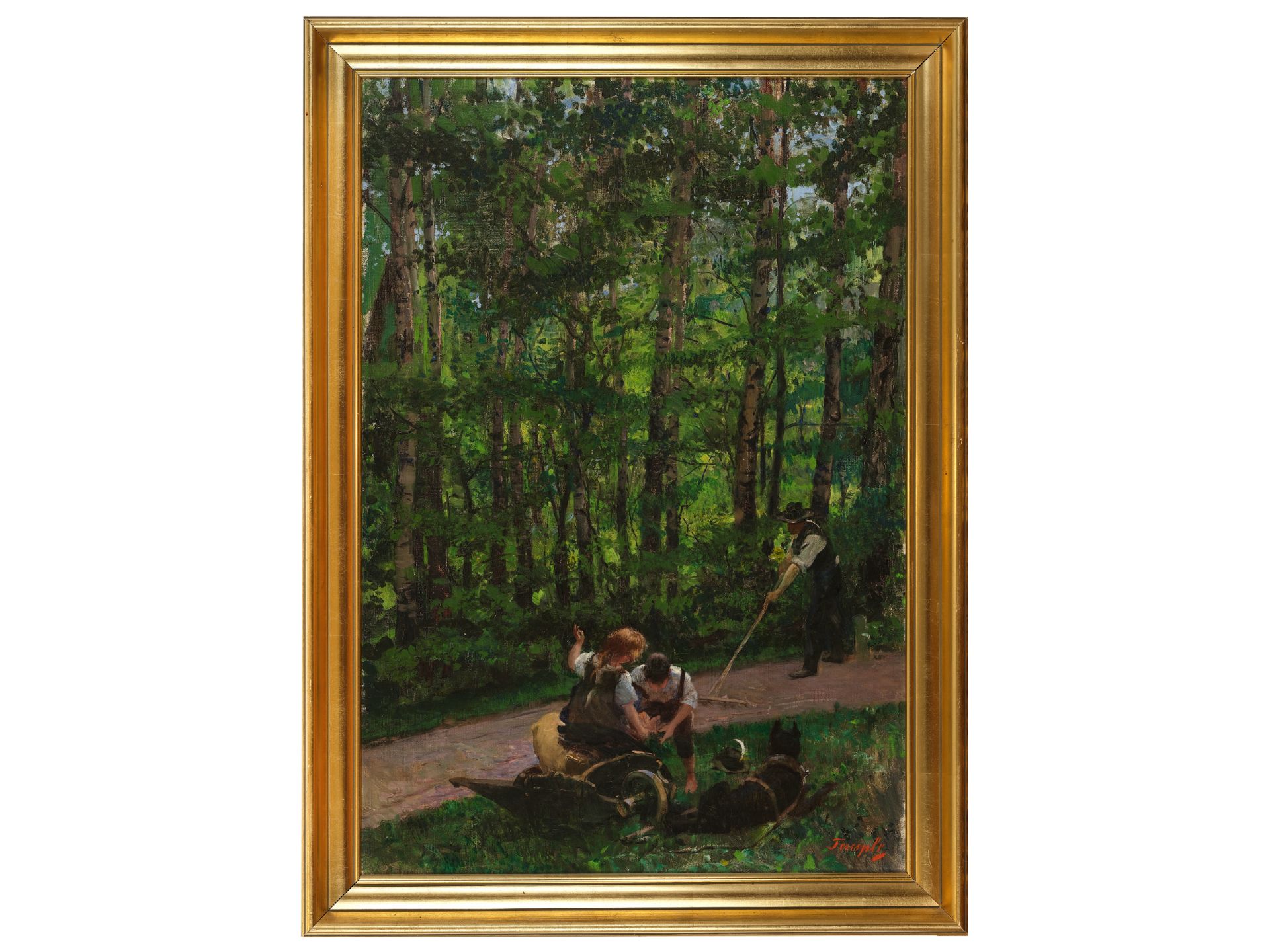 Hans Temple, Littau 1857 - 1931 Vienna, Rest in the forest - Image 2 of 4