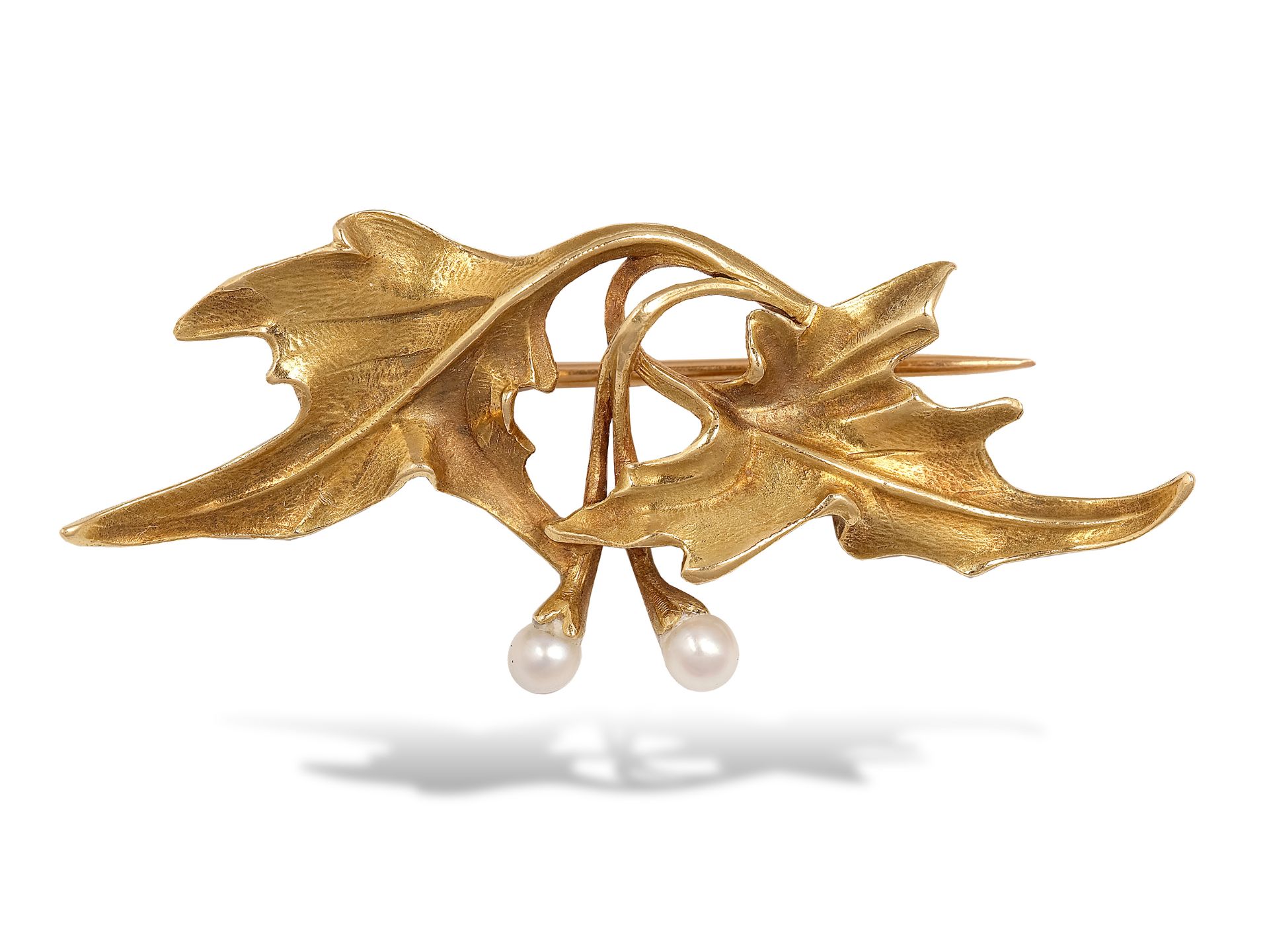 Brooch, 1890, 18 ct gold - Image 2 of 4