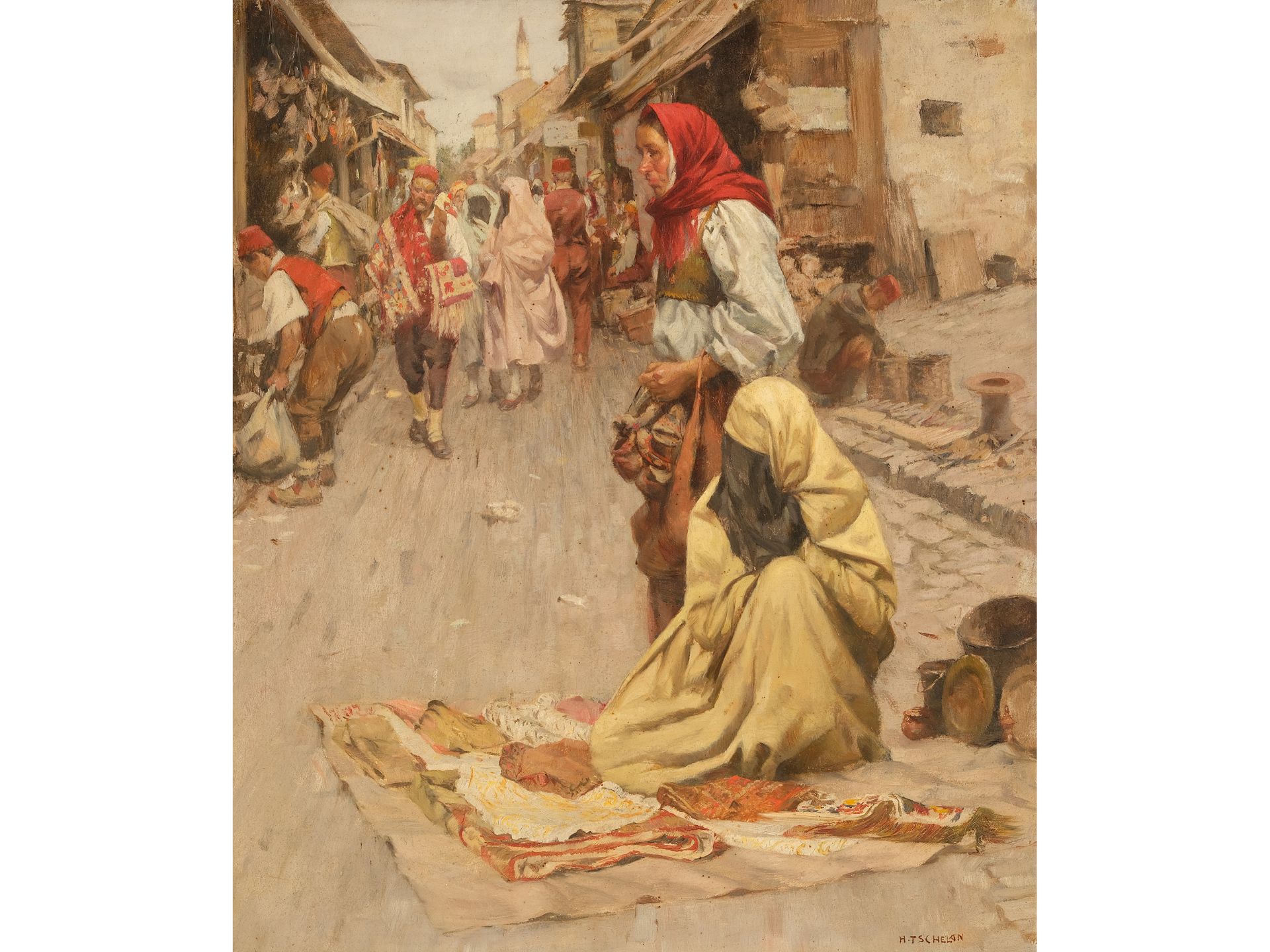 Hans Tschelan, Wien 1873 - 1964 Wien, Orientalische Szene