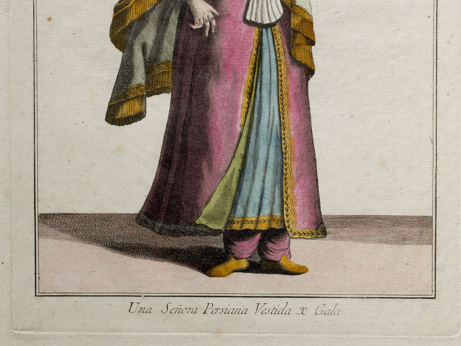 "Una Señora Persiana Vestida de Gala", From a book of historical costume studies?, Spain - Image 2 of 2