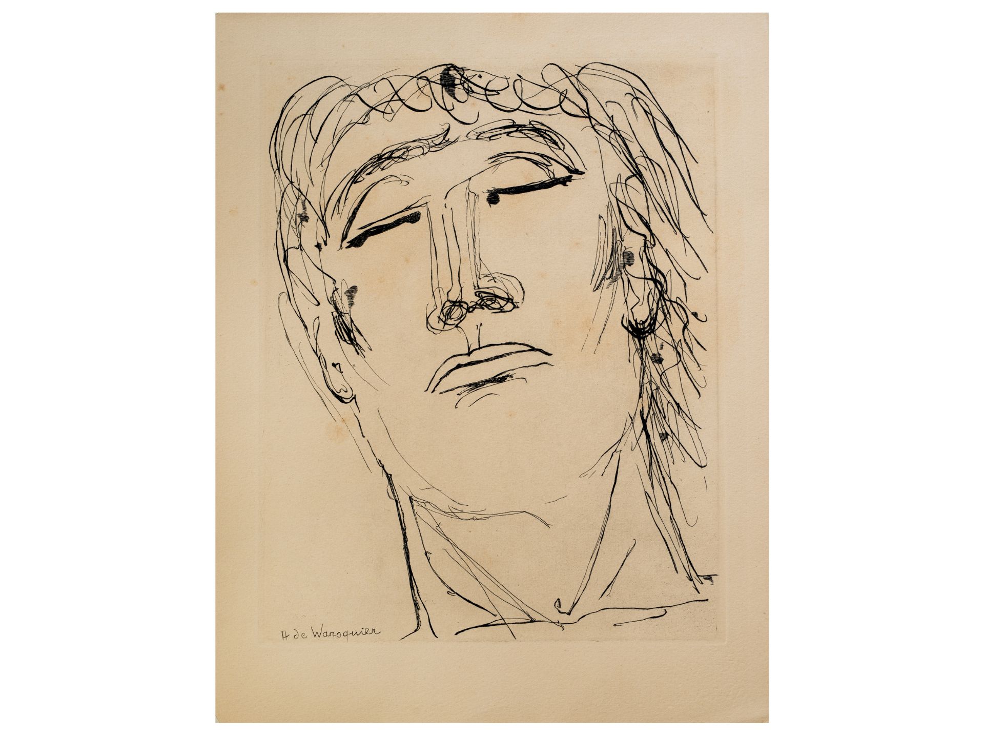 Henry de Waroquier, 1881 - 1970, Etching/Lithography