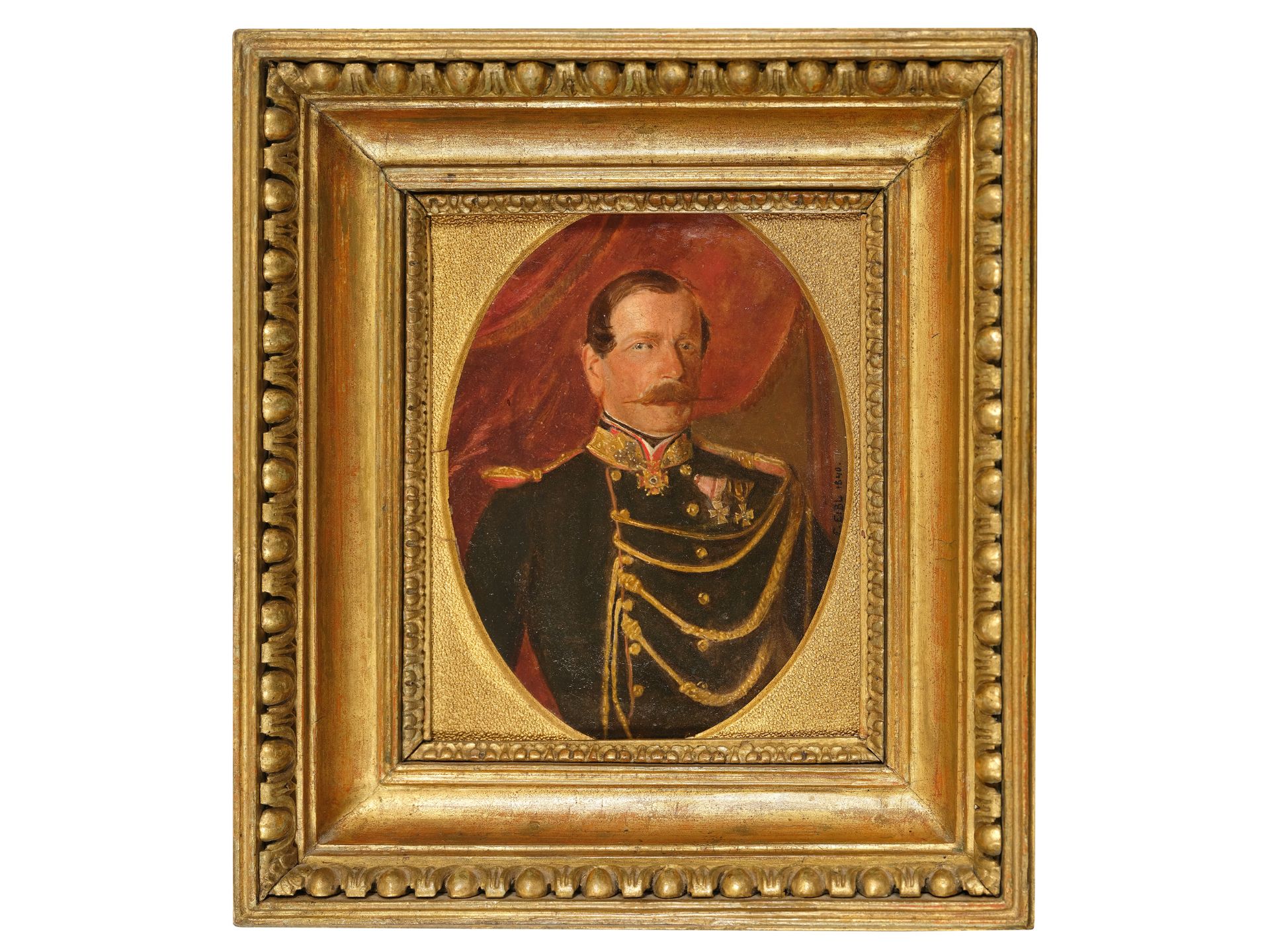 Franz Eybl, Vienna 1806 - 1880 Vienna, Portrait Ludwig Schweiger Knight of Dürnstein (1805-1872) - Image 2 of 4