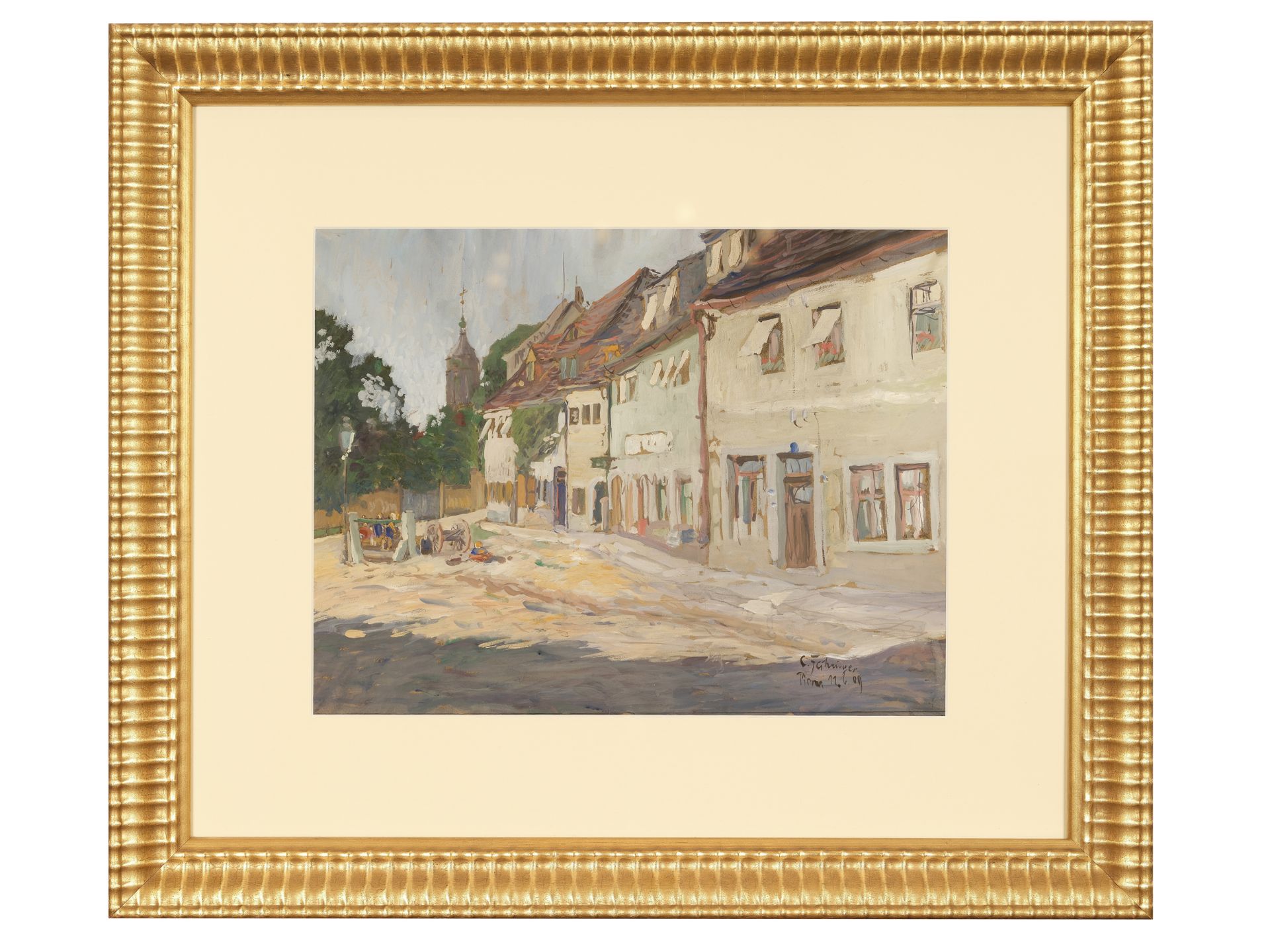 Carl Fahringer, Wiener Neustadt 1874 - 1952 Vienna, Motif from Pirna - Image 2 of 5