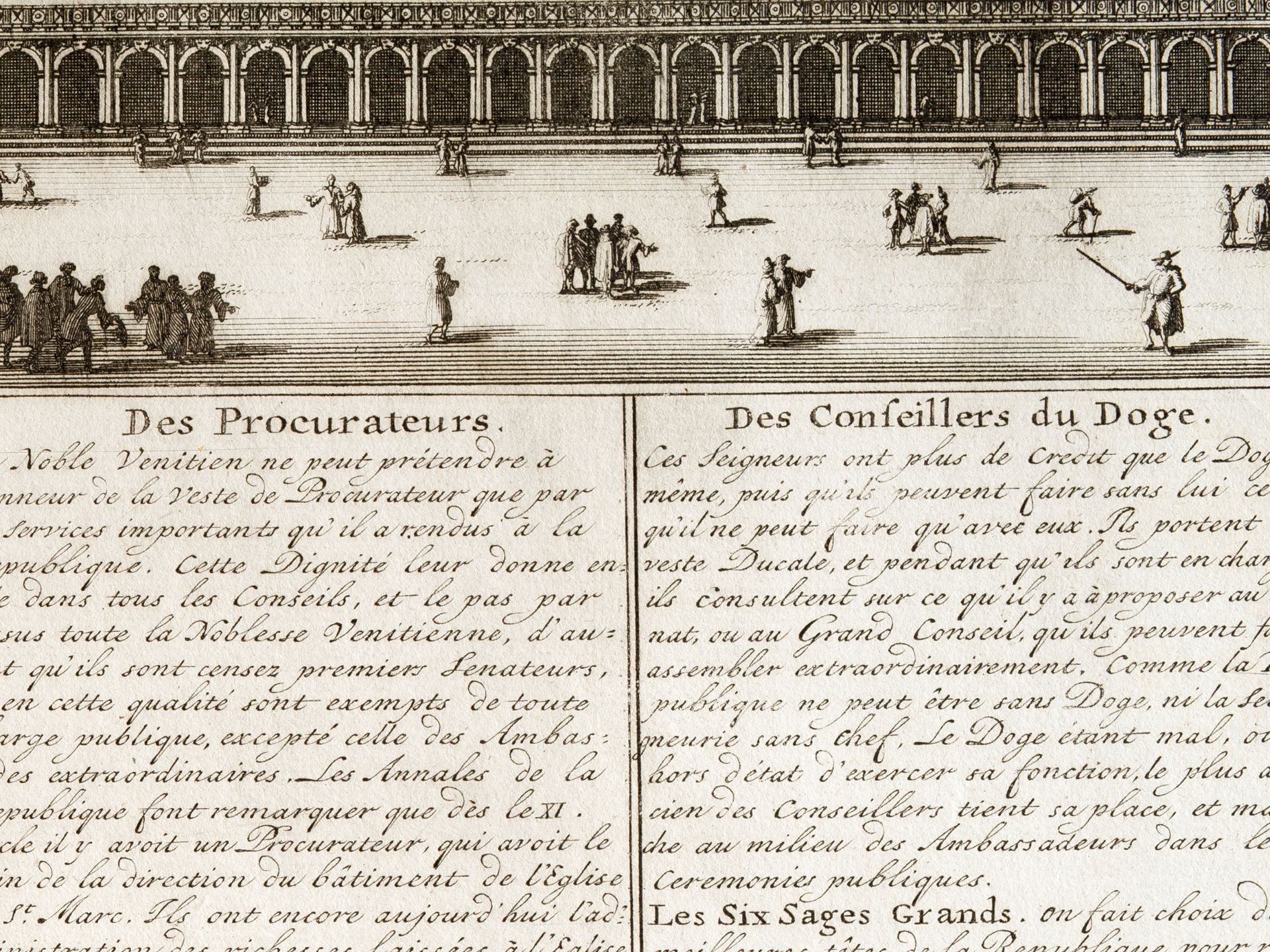 H. Chatelain, Copperplate, Carte du Gouvernement civil et politique de la Republique de Venise - Image 9 of 9