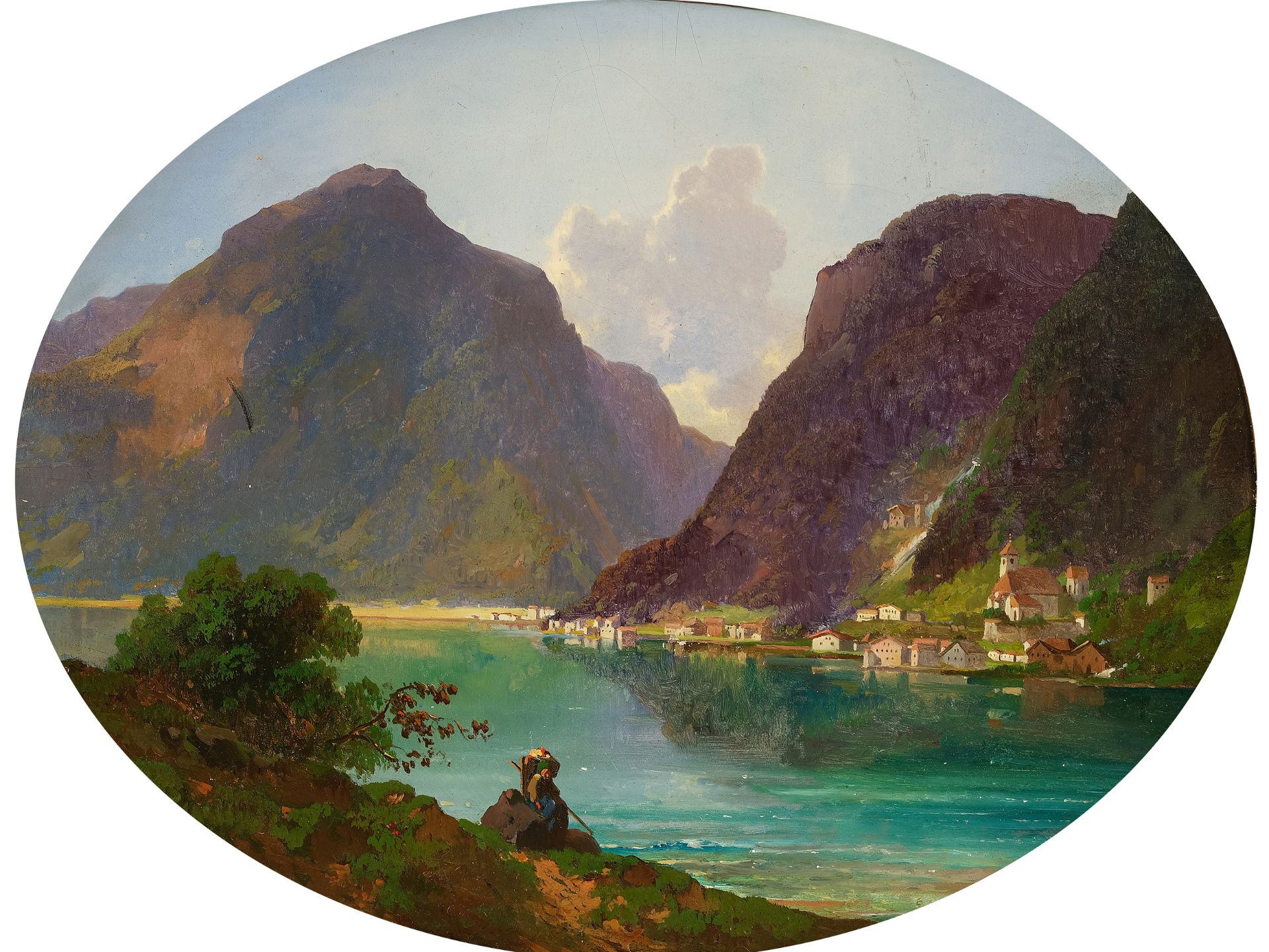 Emil Ludwig Löhr, Berlin 1809 - 1876 München, Zugeschrieben, Salzkammergut