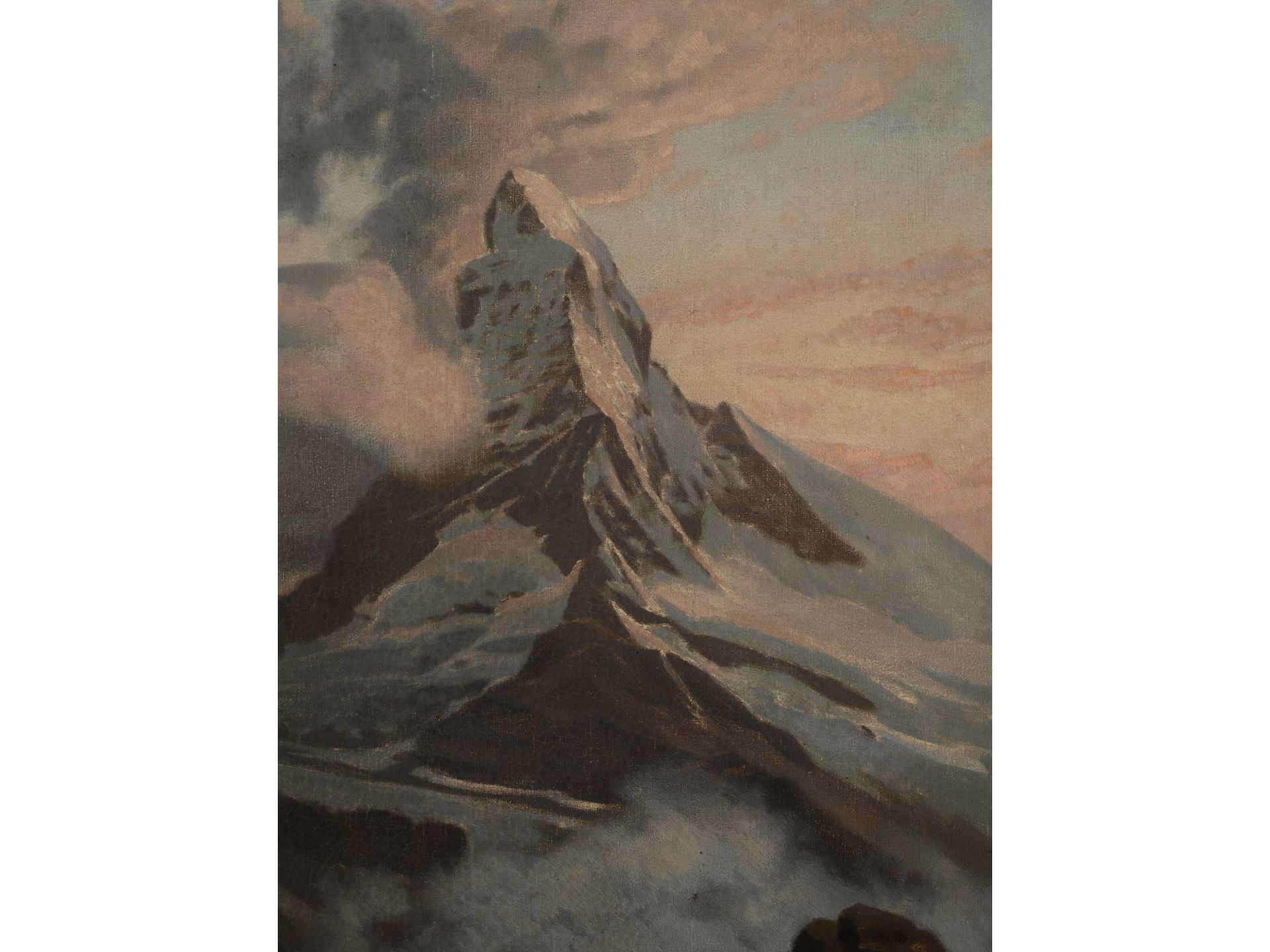 Oswald Grill, Wien 1878 - 1964 Wien, Blick auf das Matterhorn - Bild 2 aus 4