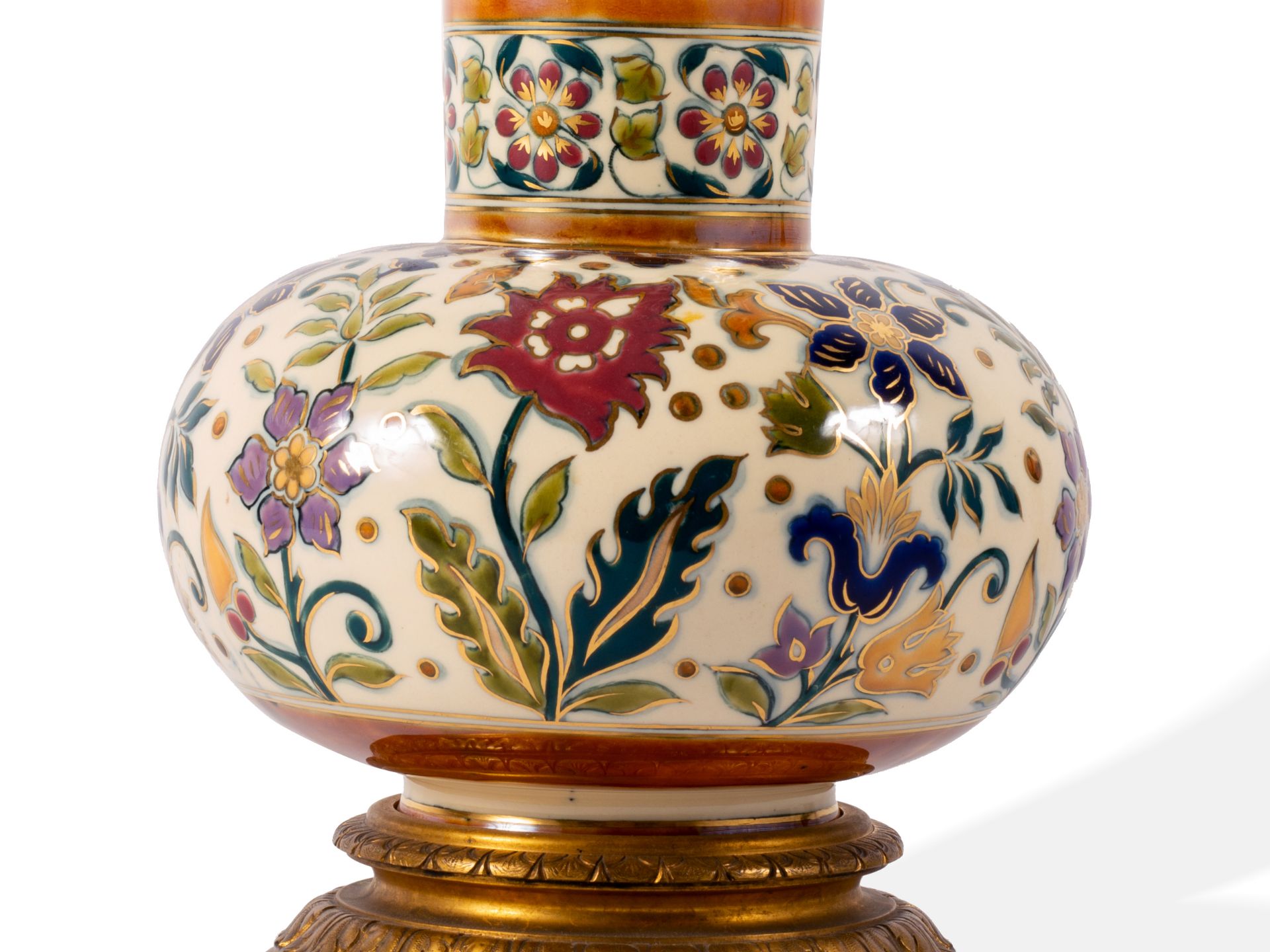 Vase, Zsolnay, Pécs, Um 1895/1900 - Bild 14 aus 15