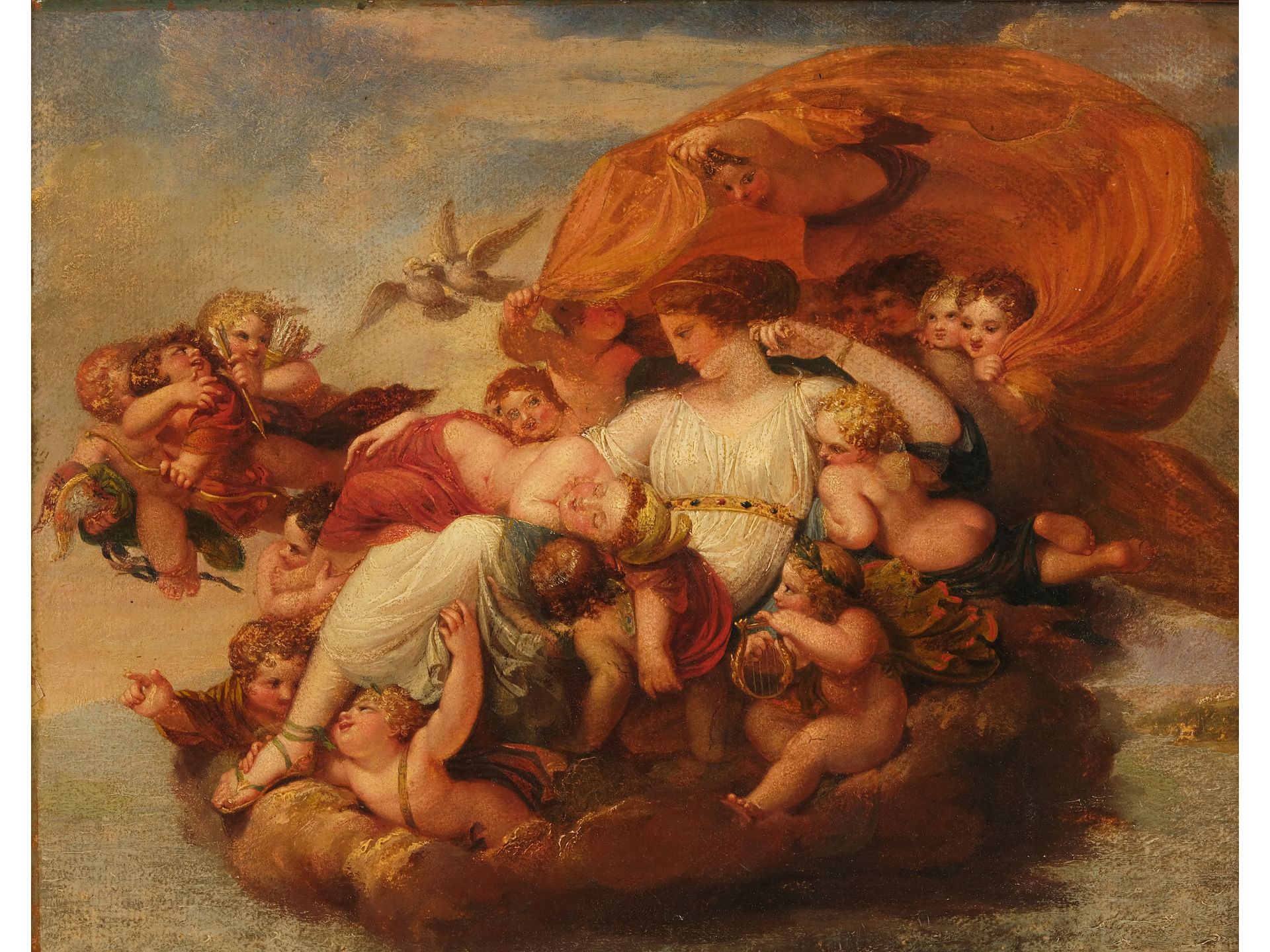 Henry Howard, London 1769 - 1847 Oxford, Zugeschrieben, Bozzetto von „Venus Carrying off Ascanius“