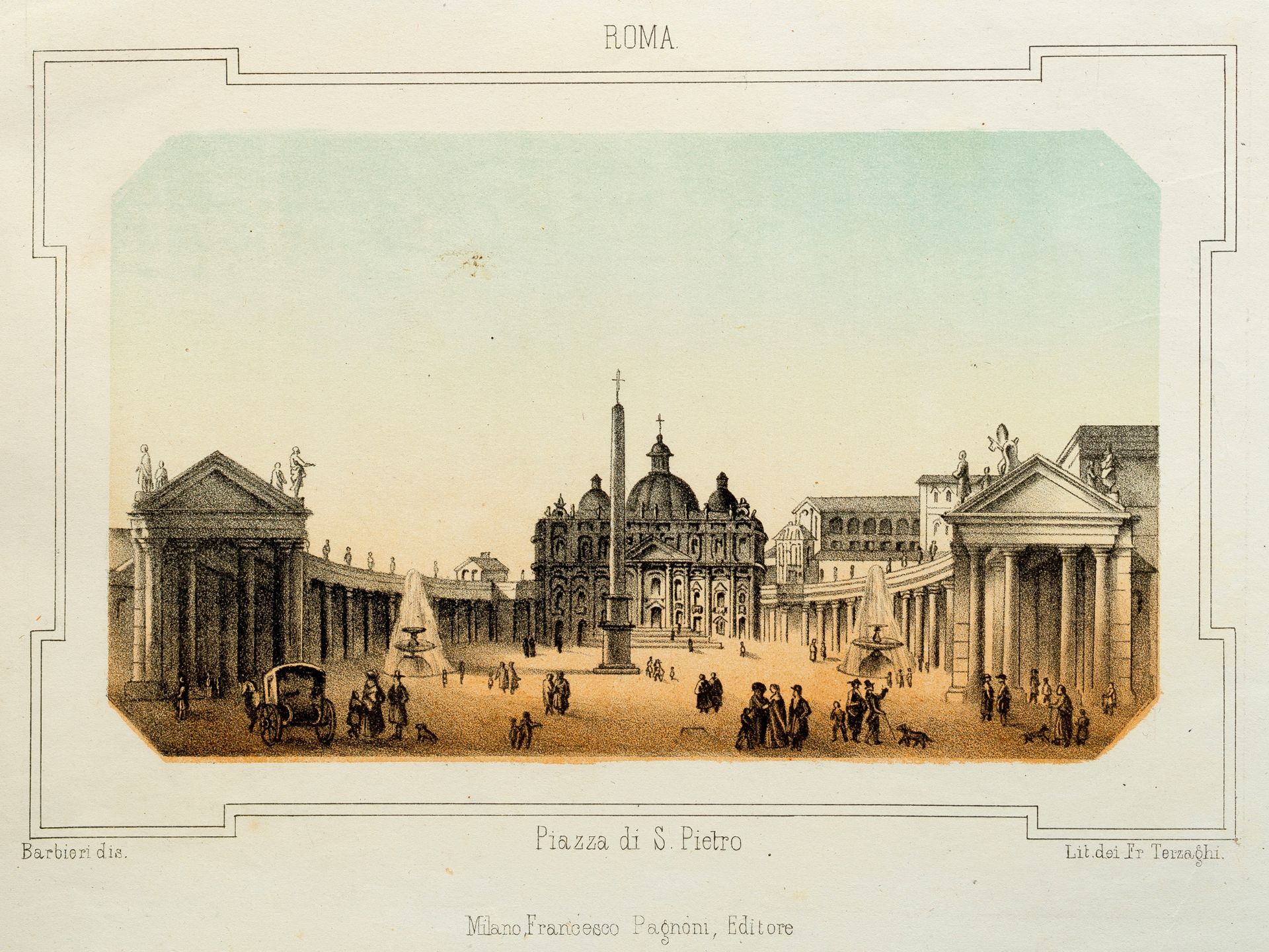 Fr. Terzaghi, "Roma/Piazza di S. Pietro", Milan