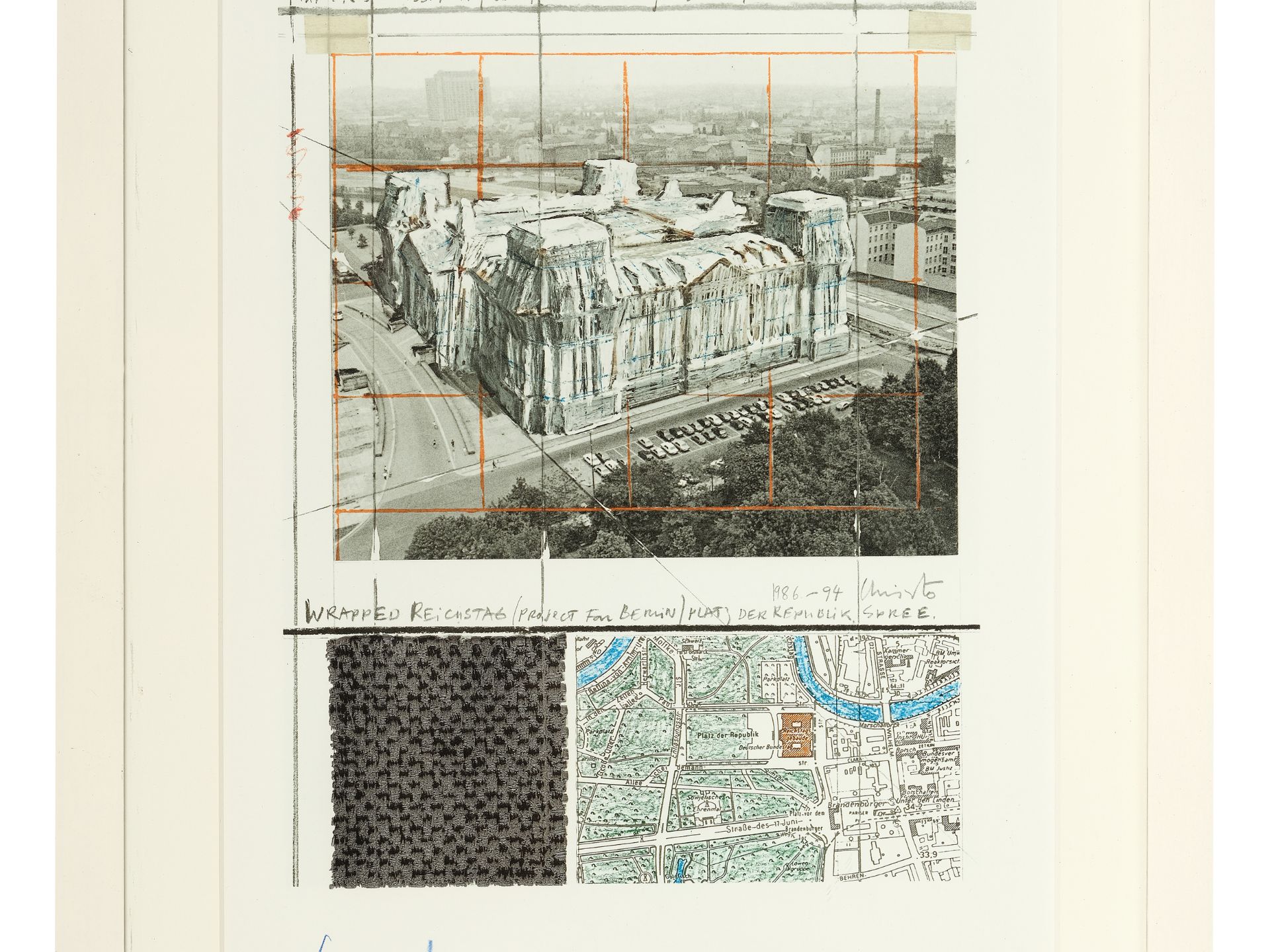 Christo Vladimirov Javacheff, Gabrovo 1935 – 2020 New York, „Berliner Reichstag“