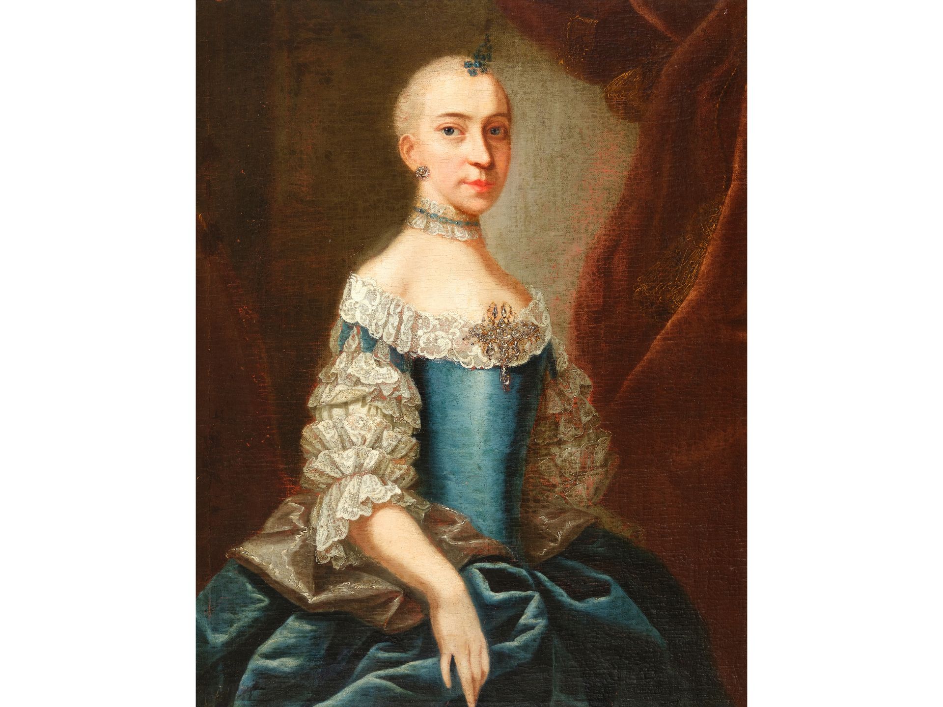 Unbekannter Maler, Portrait von Erzherzogin Marie Christine