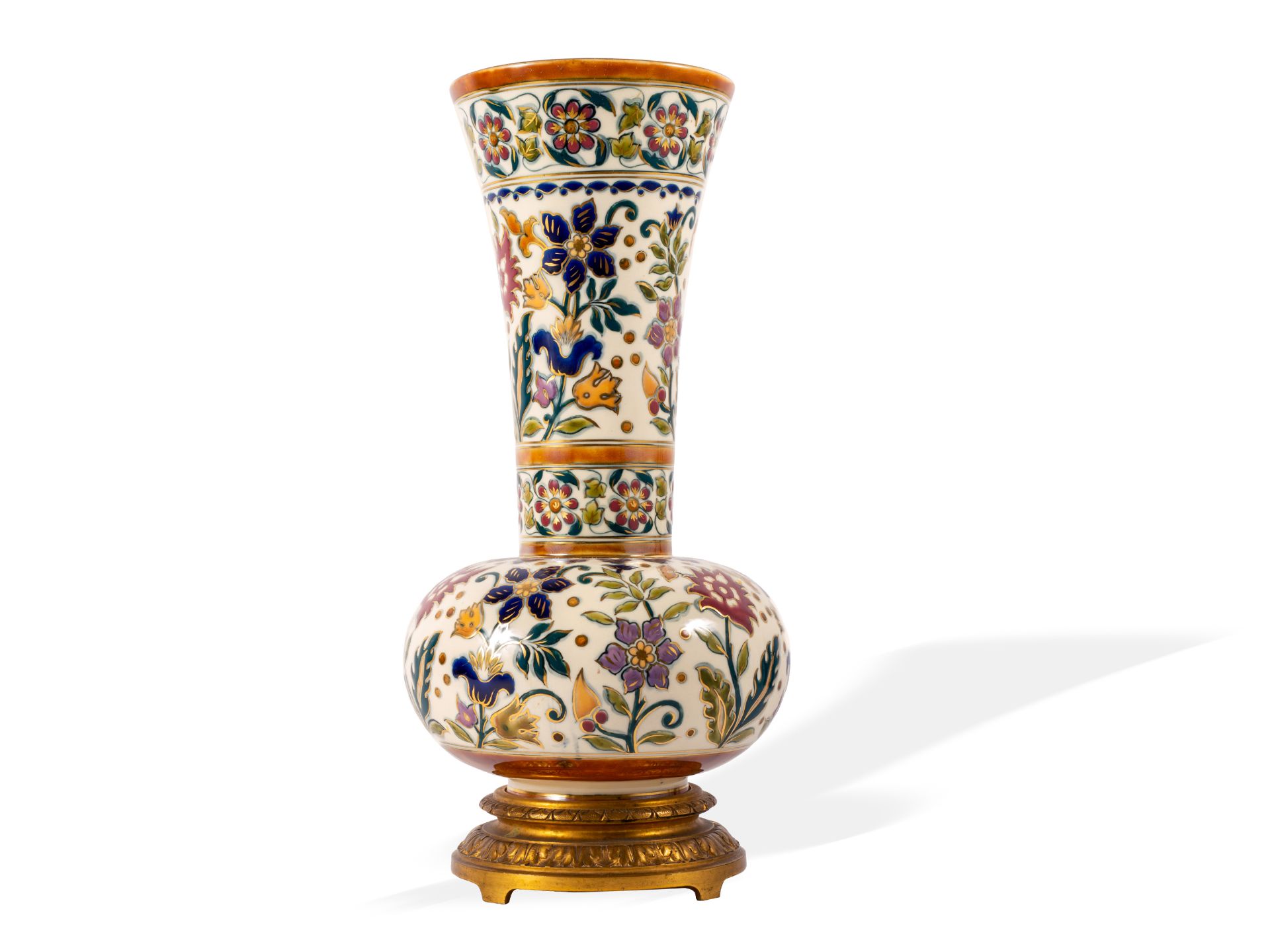 Vase, Zsolnay, Pécs, Um 1895/1900 - Bild 6 aus 15