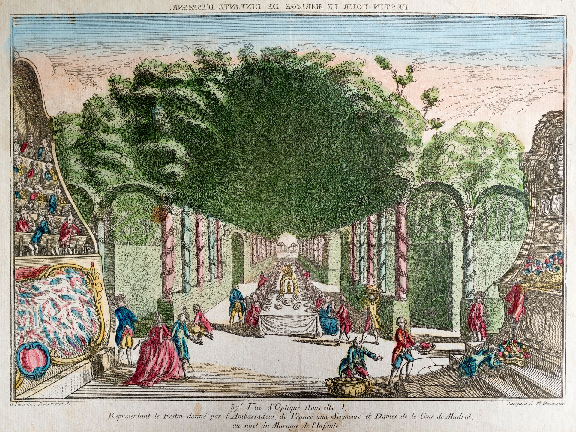 "Festin pour le mariage de l'infante d'espagne", France, 18th century?