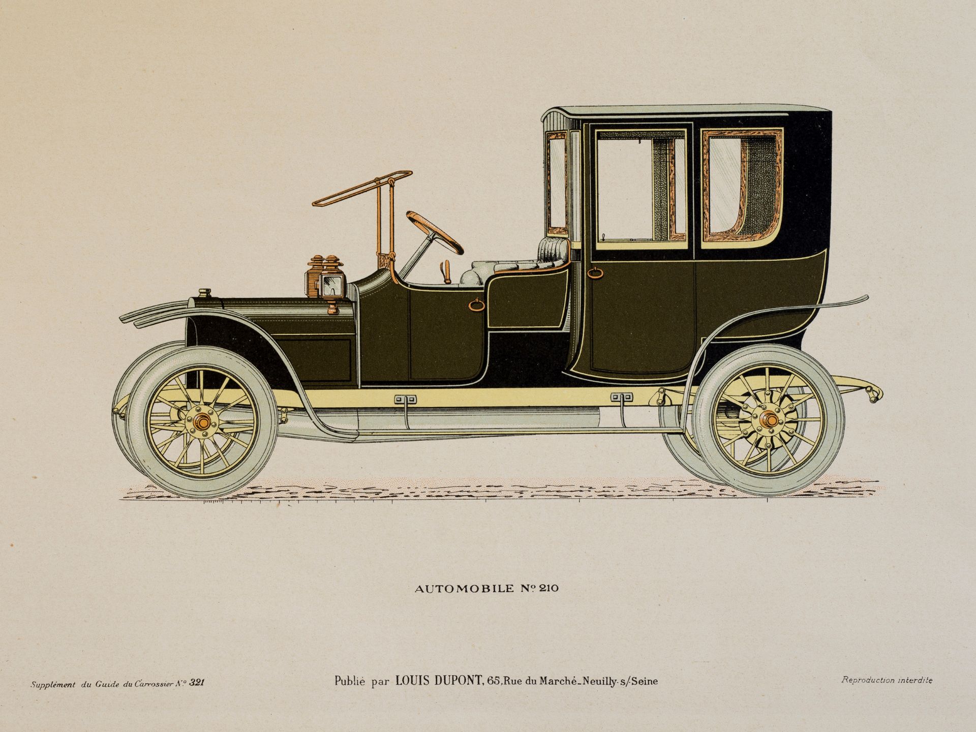 "Automobile No. 210", From "Guide du carrossier”, Paris