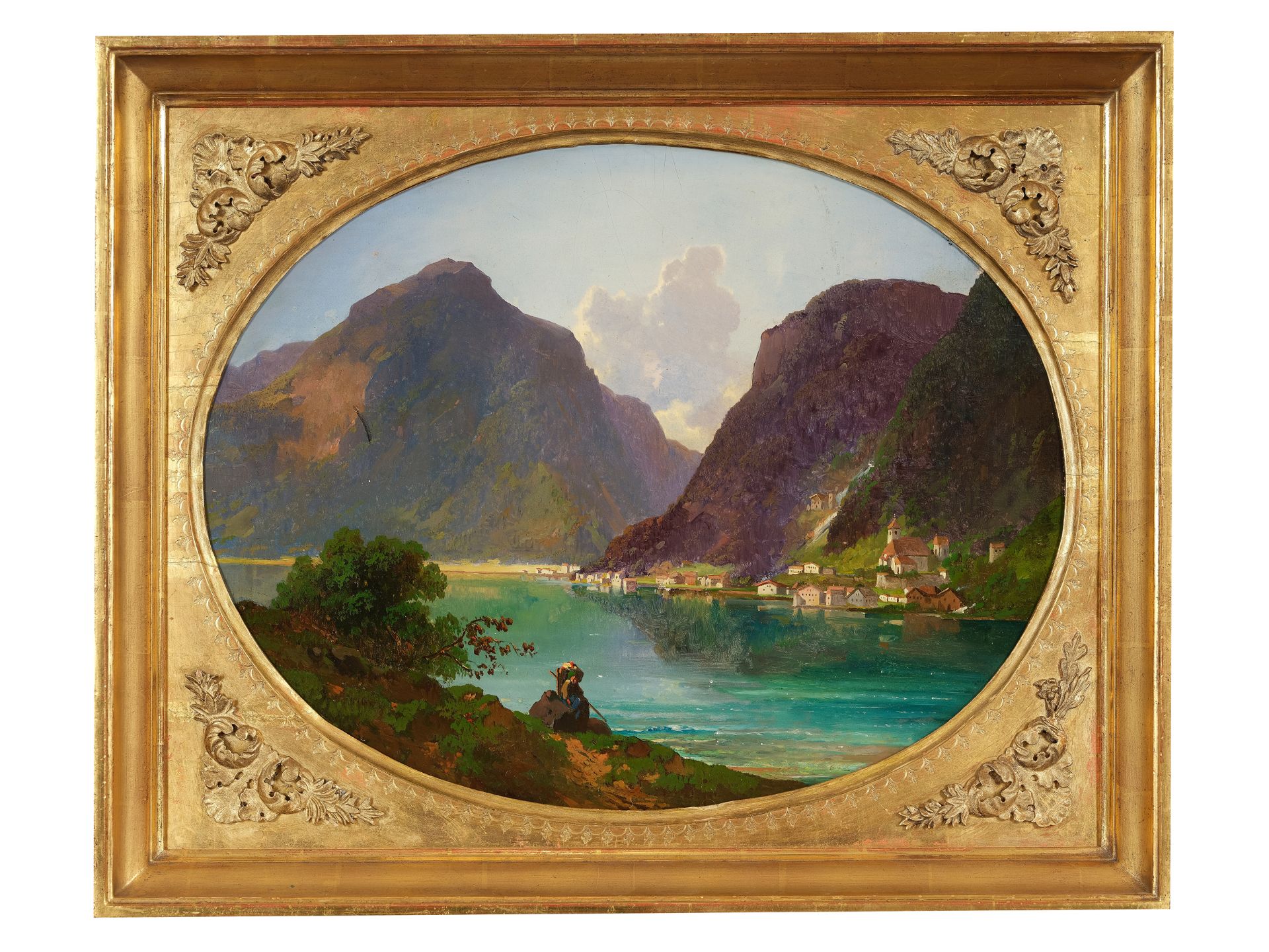 Emil Ludwig Löhr, Berlin 1809 - 1876 Munich, Attributed, Salzkammergut - Image 2 of 3