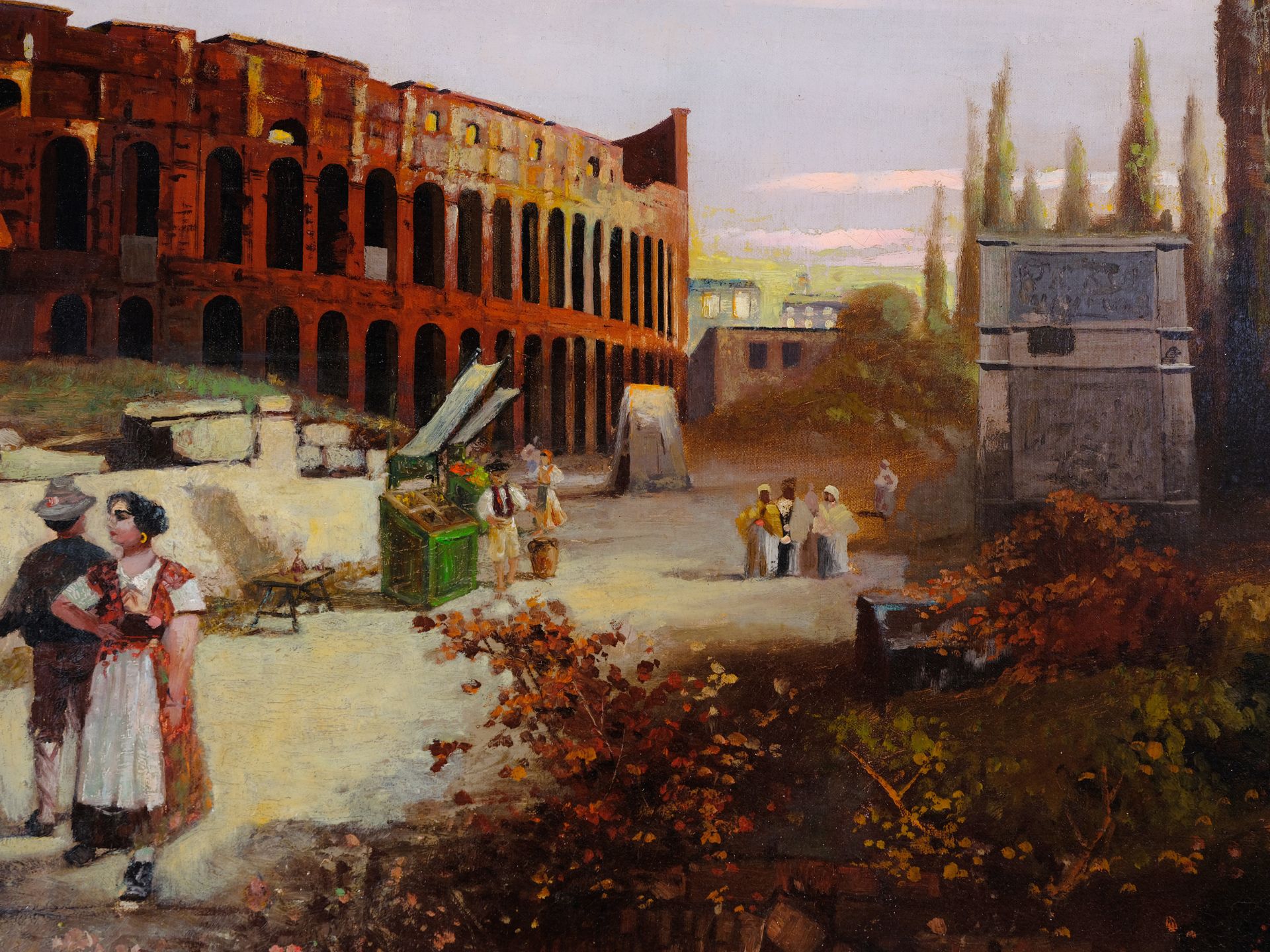 Robert Alott, Graz 1850 - 1910 Vienna, View of the Colosseum in Rome - Image 4 of 7