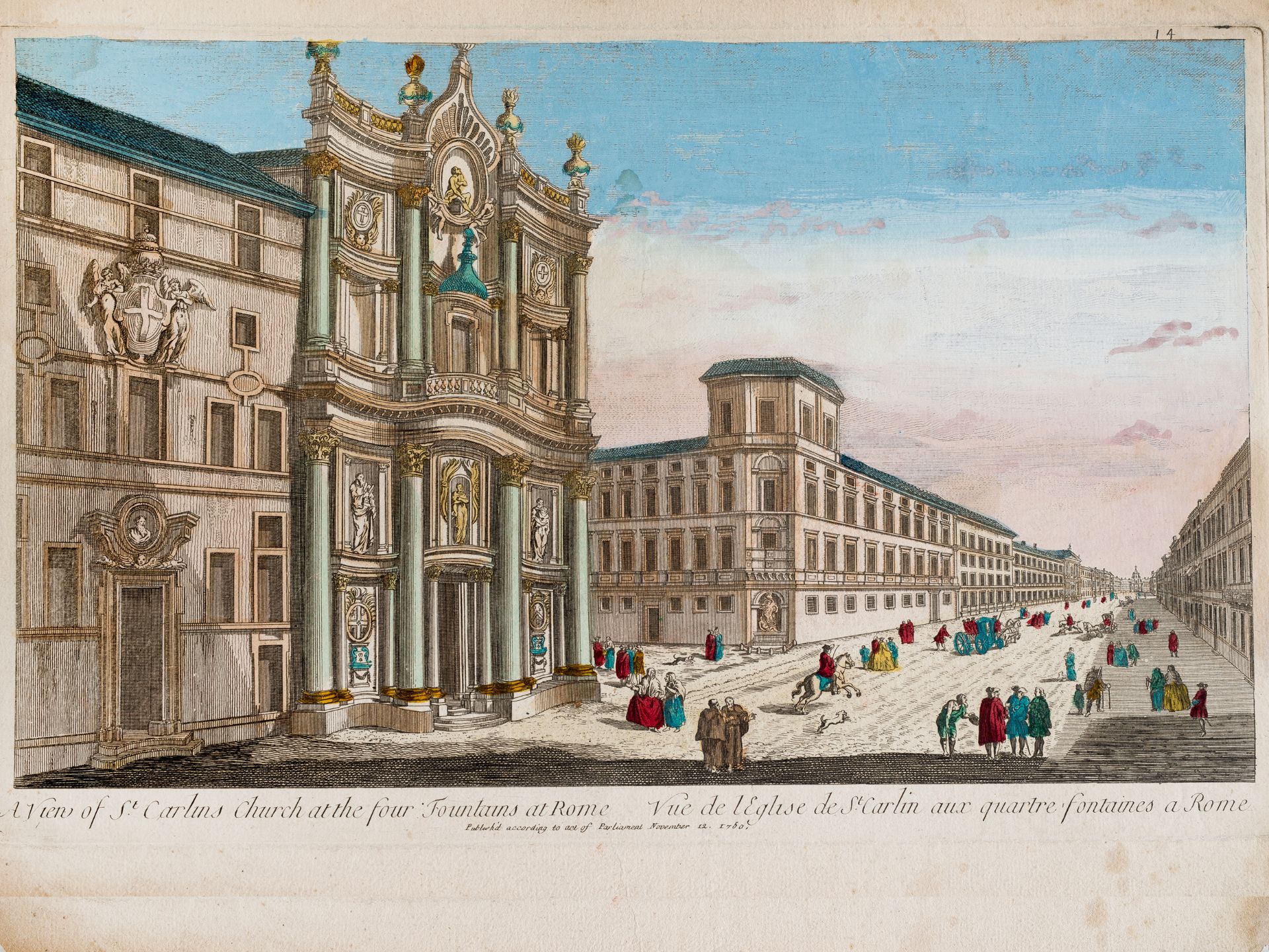 “A View of St. Carlins Church at the four Fountains at Rome”