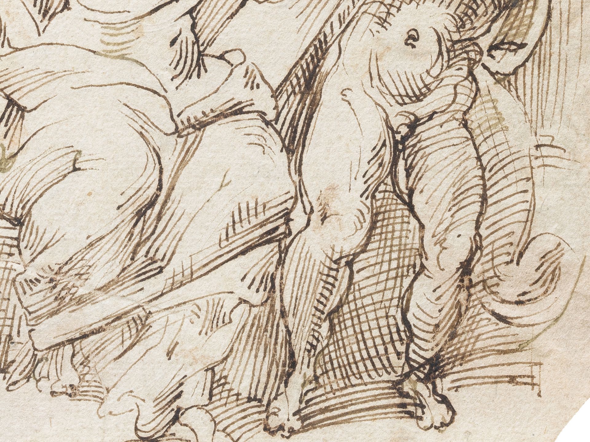 Bolognesische Schule, 17. Jahrhundert, Federzeichnung - Bild 4 aus 5
