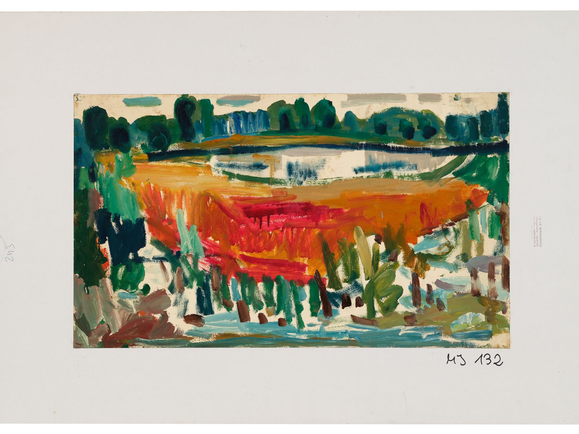 Miklos Nemeth, Budapest 1934 - 2012 Budapest, Pond Landscape
