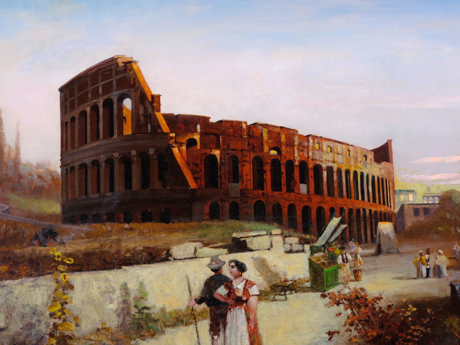 Robert Alott, Graz 1850 - 1910 Vienna, View of the Colosseum in Rome - Image 3 of 7