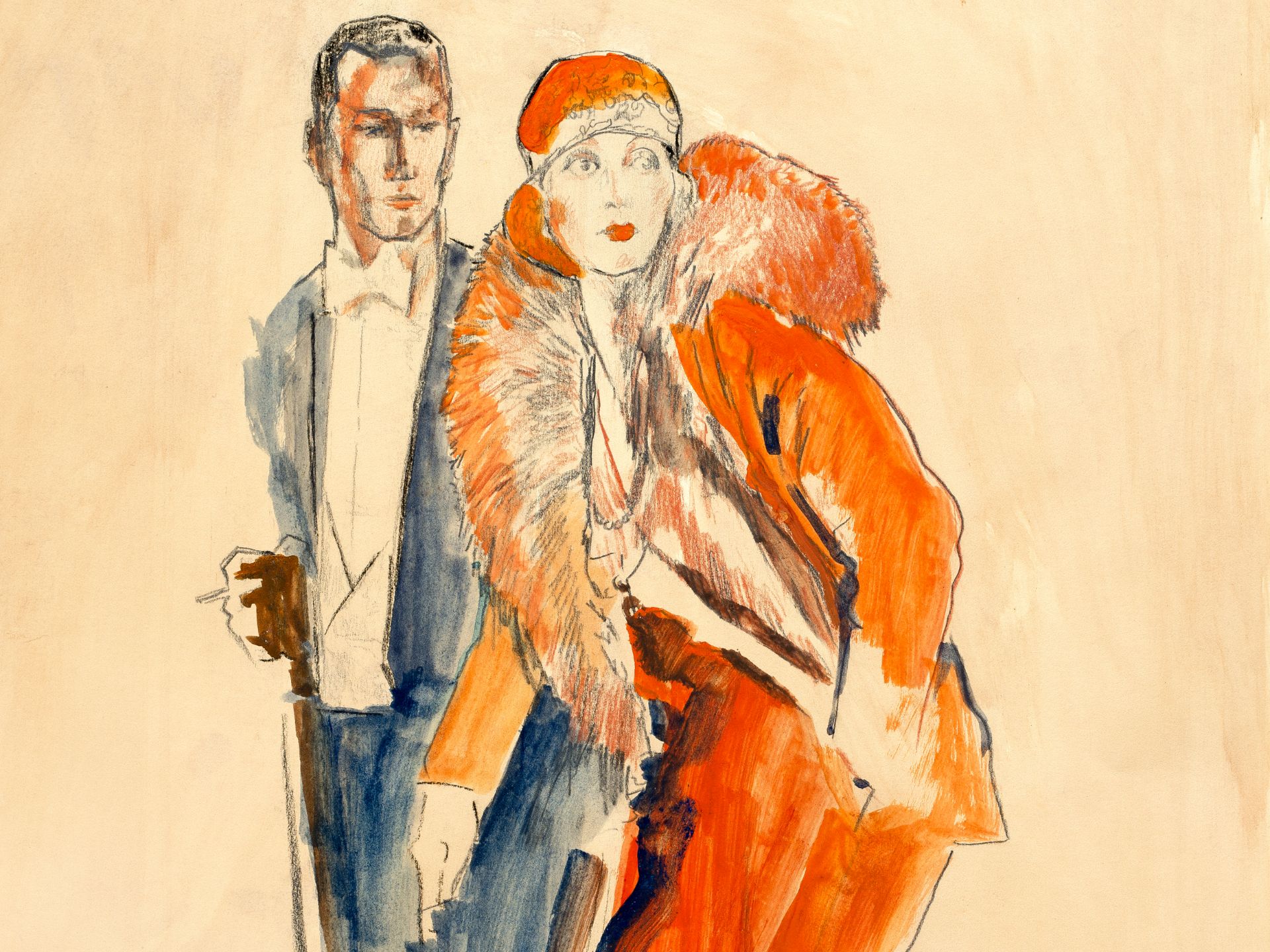 Aris Bacci, Bologna 1894 - 1948 New York, Fashion drawing - Image 2 of 5