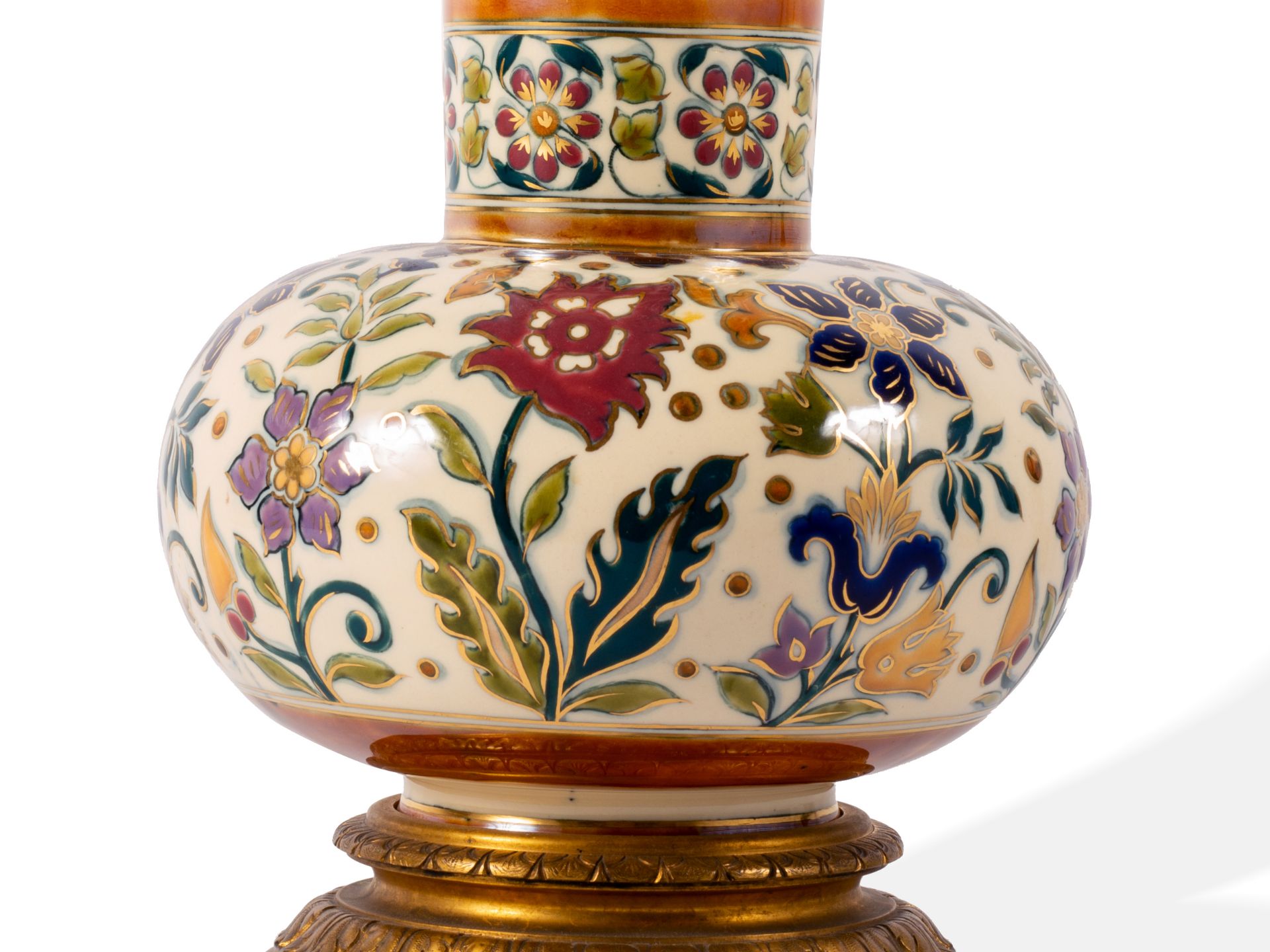 Vase, Zsolnay, Pécs, Um 1895/1900 - Bild 13 aus 15