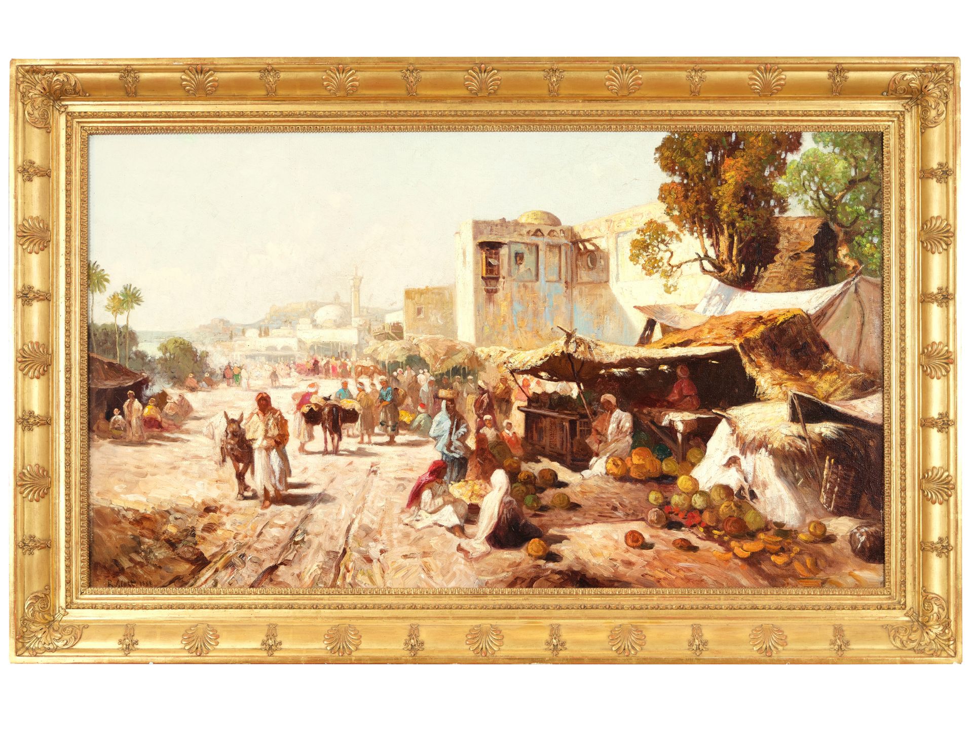 Robert Alott, Graz 1850 - 1910 Vienna, Motif from North Africa - Image 2 of 7