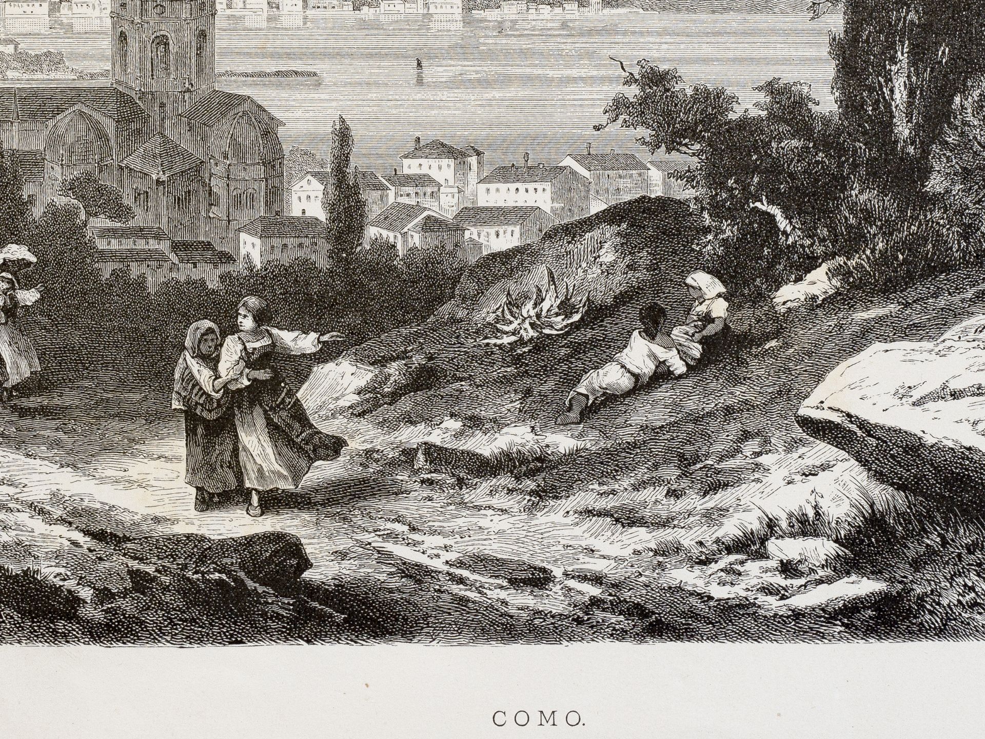 "Como", Around 1875 (first edition), Woodcut - Image 2 of 2