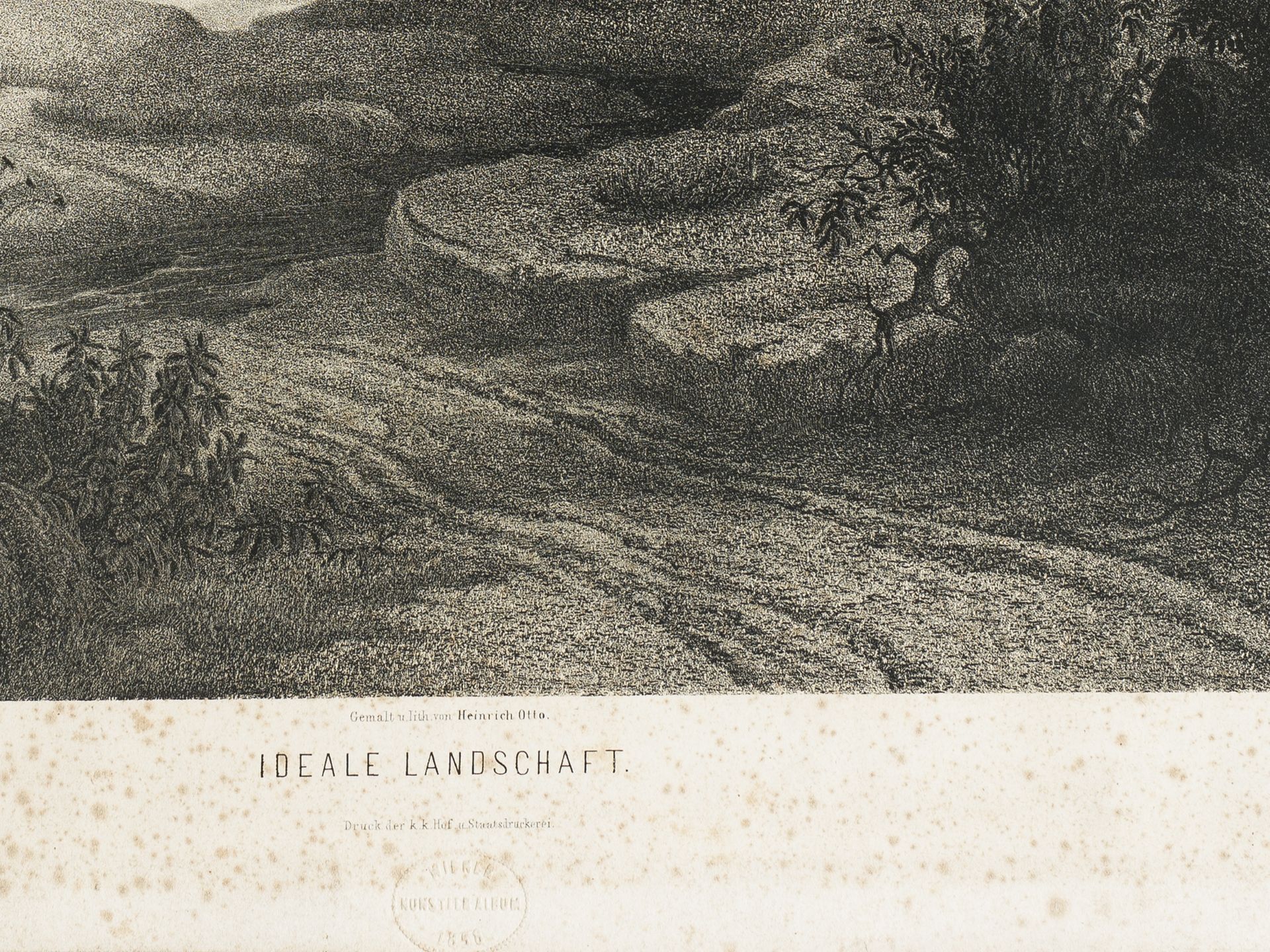 „Ideale Landschaft“, Wiener Künstler Album, 1858 - Bild 3 aus 3