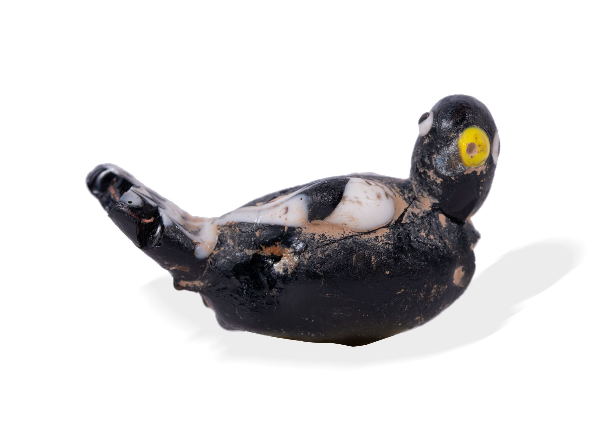 Phoenician sand core glass, In the form of a bird - Image 2 of 8