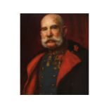 Kasimir Pochwalski, Krakau 1855 - 1940 Krakau, Zugeschrieben, Portrait Kaiser Franz Joseph I.