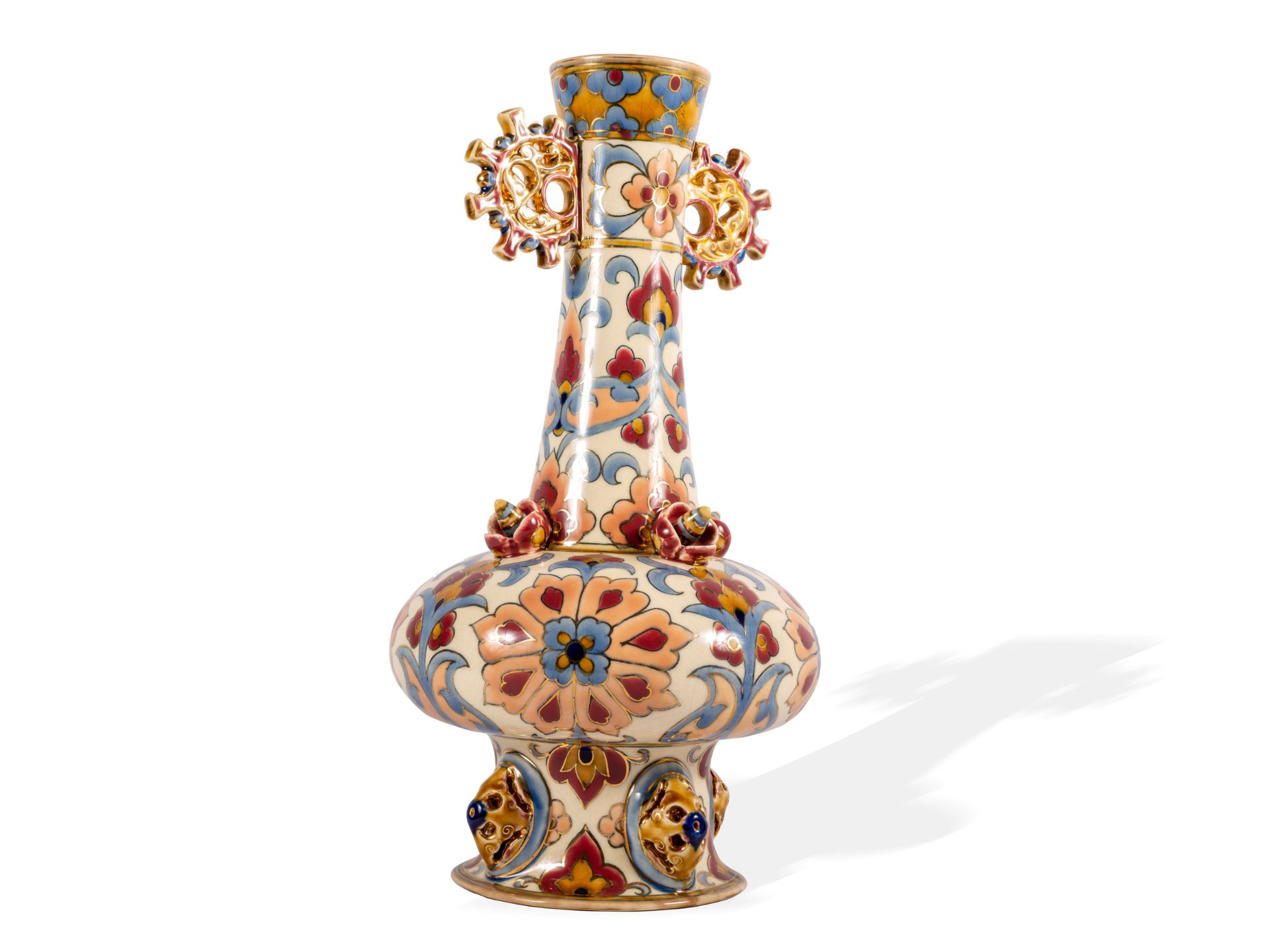 Vase, Zsolnay, Pécs, Um 1895/1900 - Bild 2 aus 7