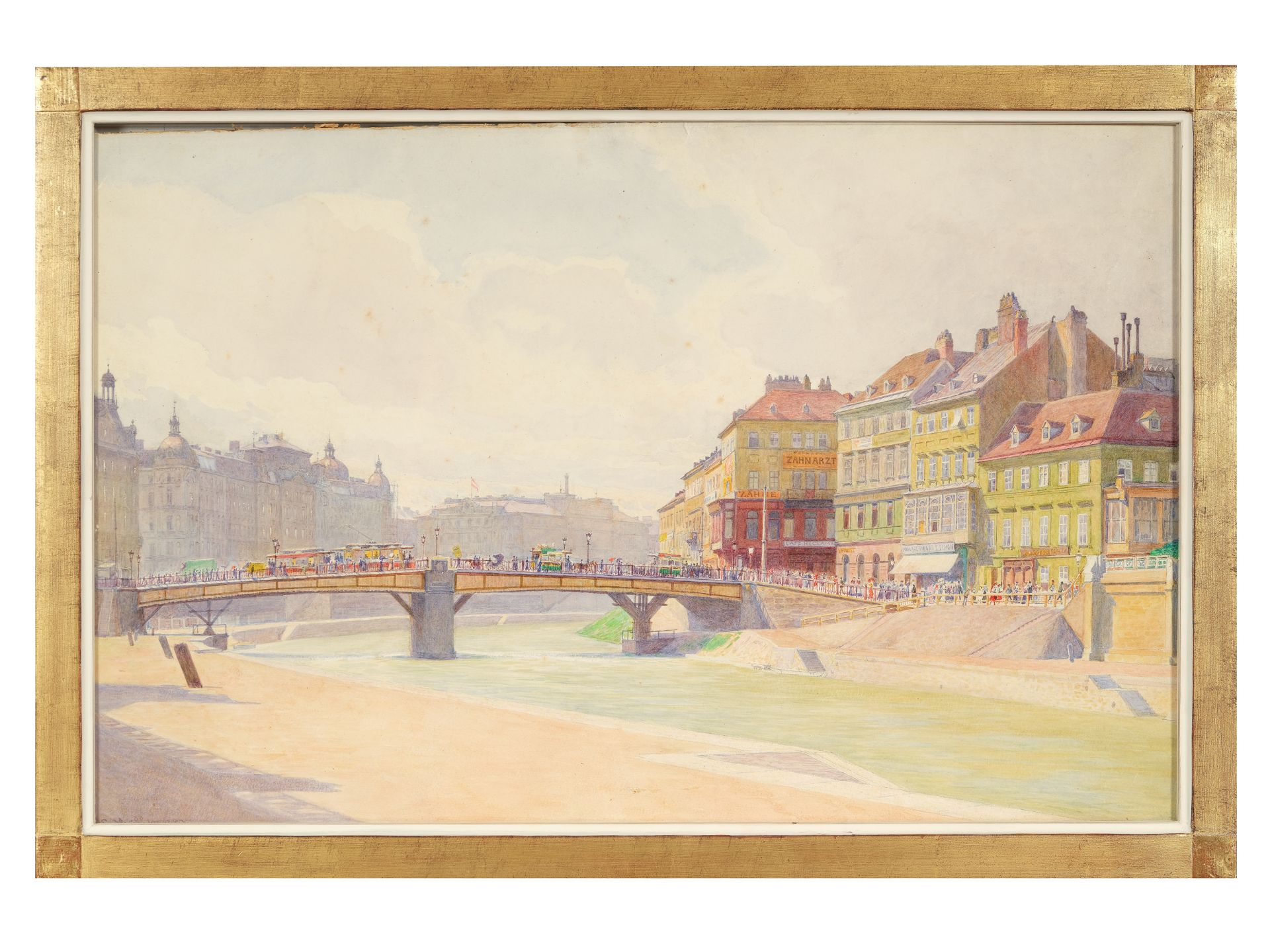 Carl Müller, Wien 1862 - 1938 Wien, Vedute von der Franzenbrücke - Bild 2 aus 4