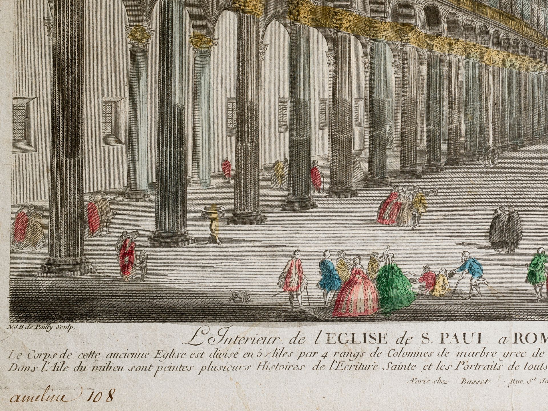 Nicolas Jean Baptiste Poilly, Paris 1707 - 1780, Follower - Image 2 of 2