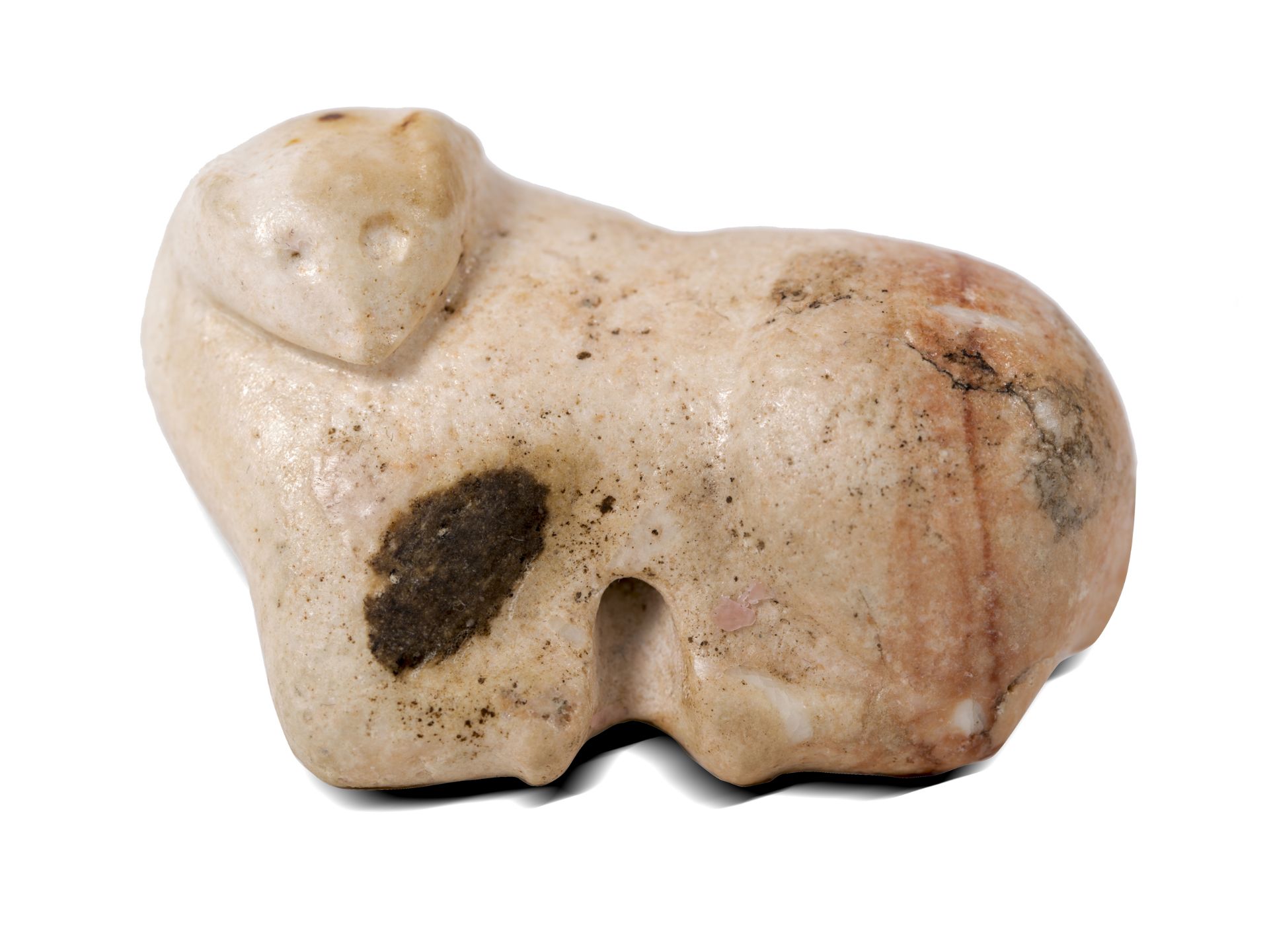 Amulet in the form of a lying bull, Mesopotamia, Late Uruk/Djemdet Nasr period, c. 3300 - 2900 BC.