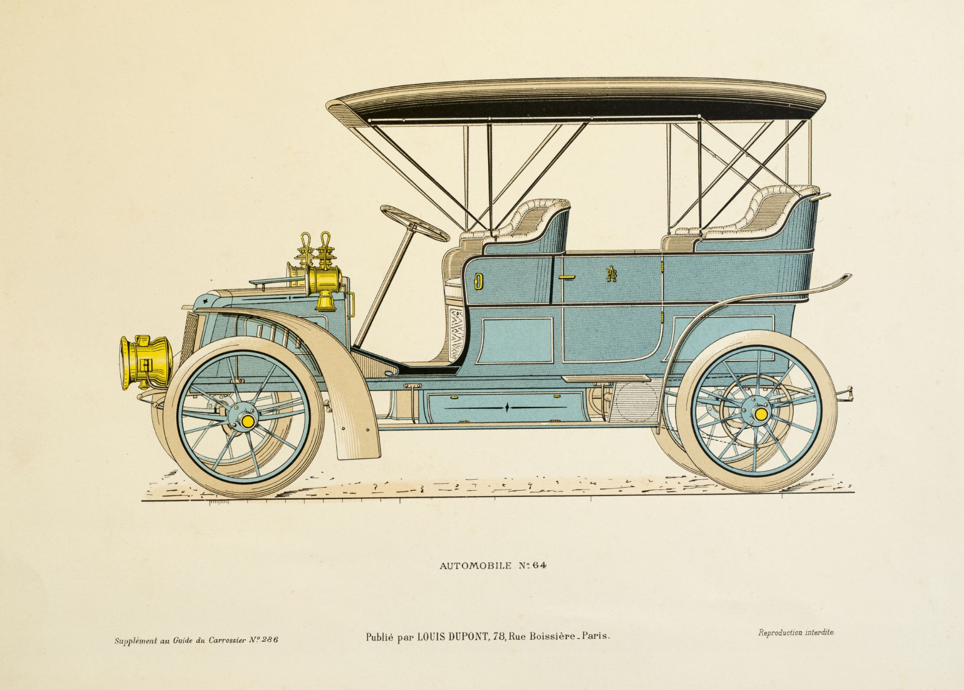 "Automobile No. 64", From "Guide du carrossier”, Paris - Image 2 of 2