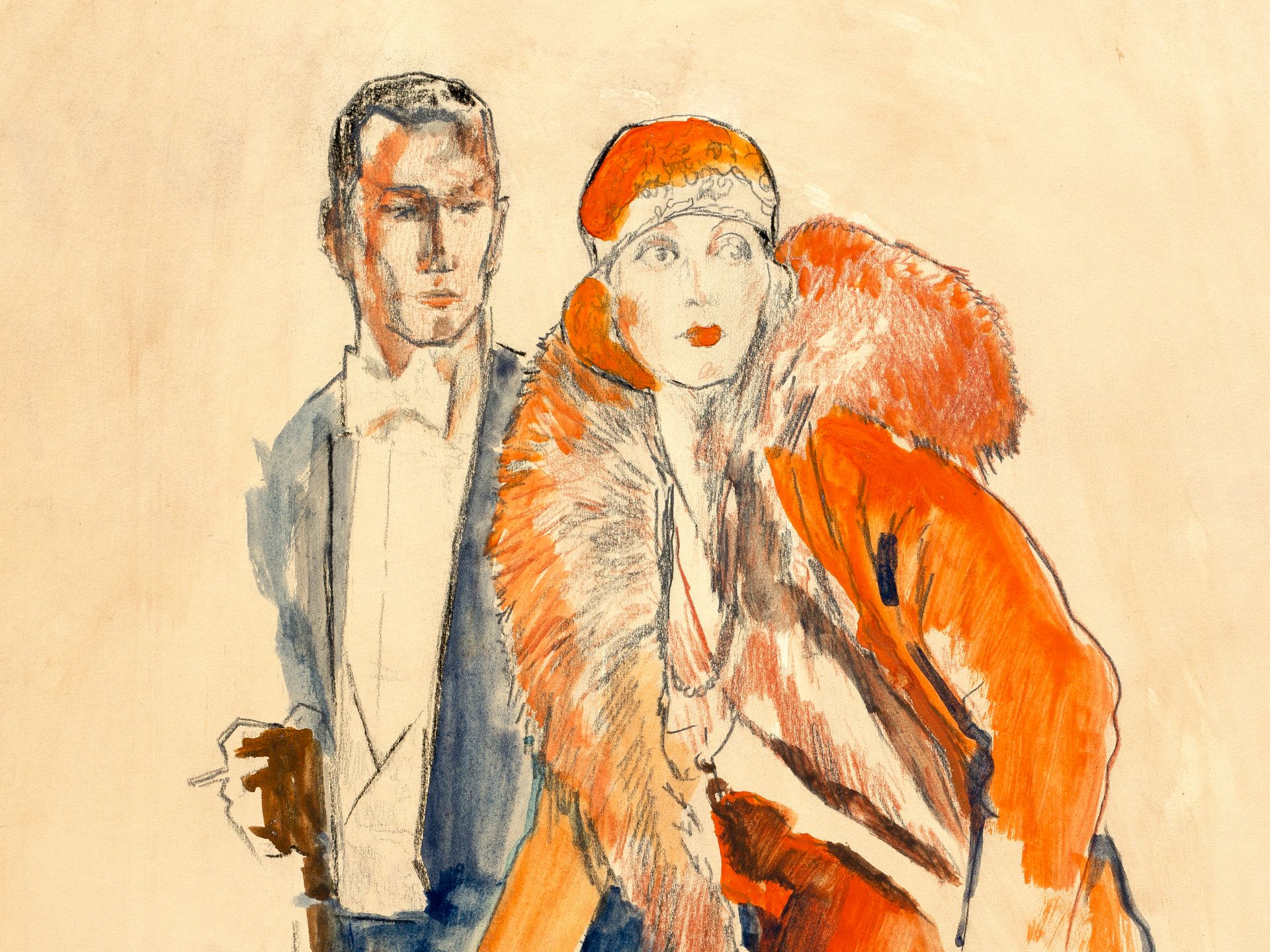 Aris Bacci, Bologna 1894 - 1948 New York, Fashion drawing - Image 3 of 5