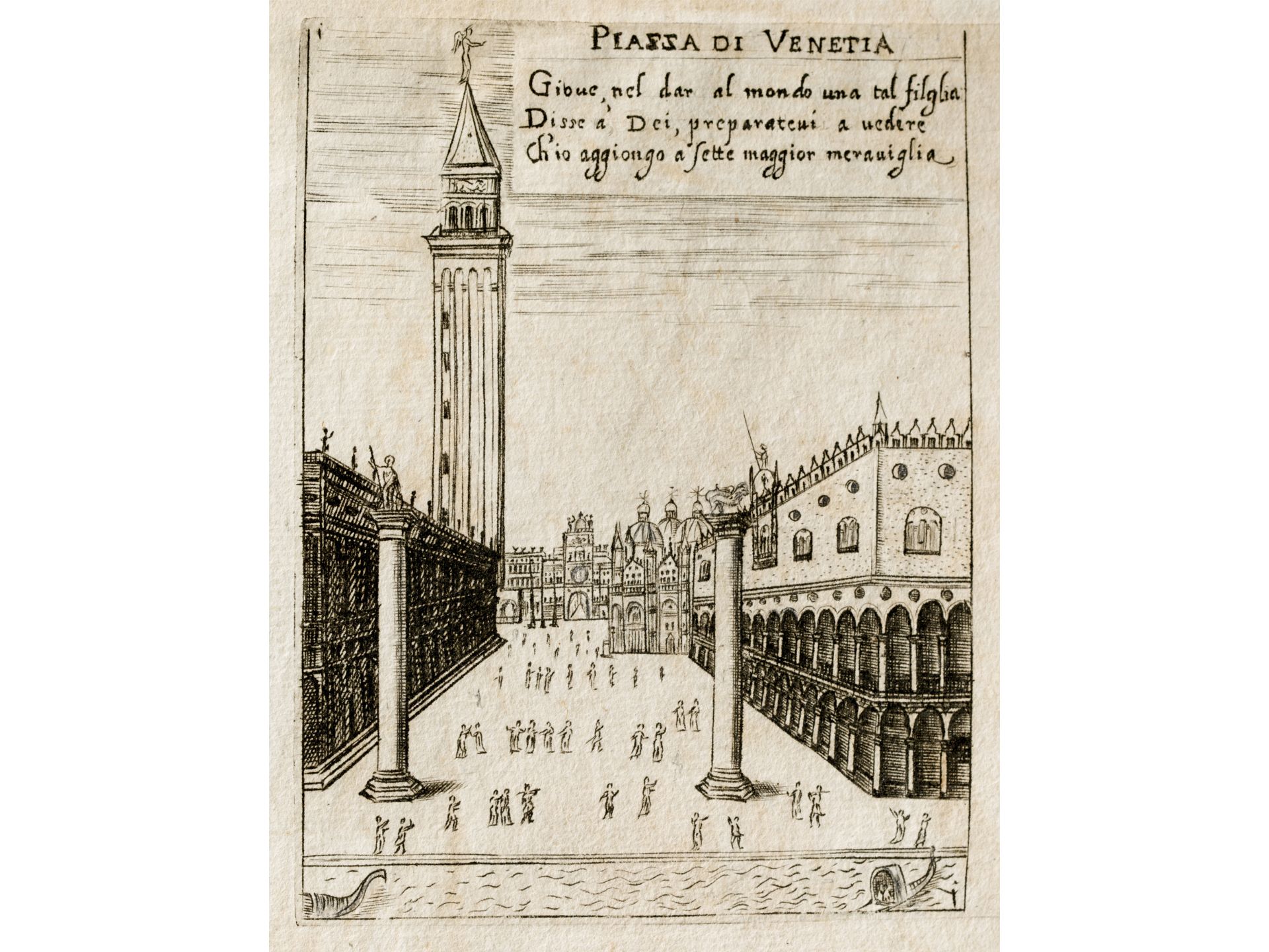 "Piazza di Venetia", Etching