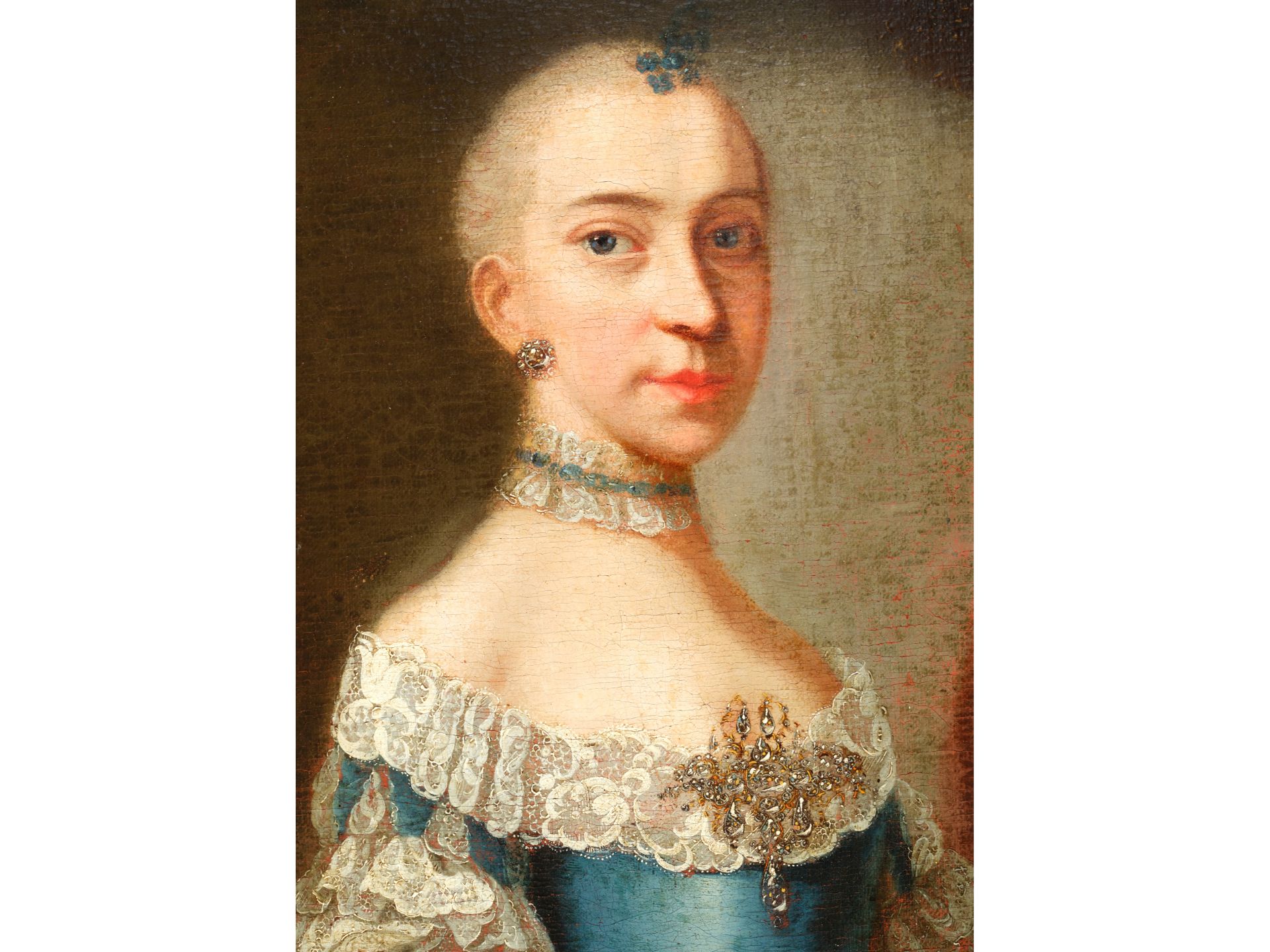 Unbekannter Maler, Portrait von Erzherzogin Marie Christine - Bild 3 aus 5
