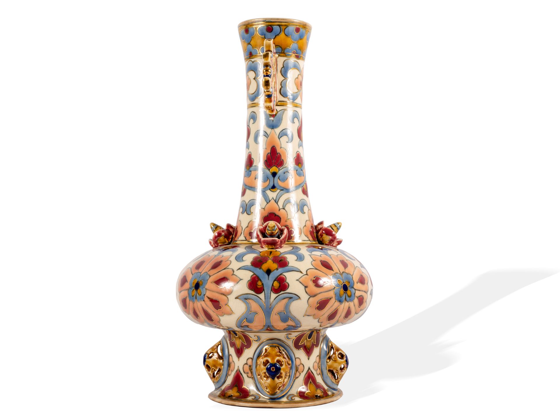 Vase, Zsolnay, Pécs, Um 1895/1900 - Bild 5 aus 7