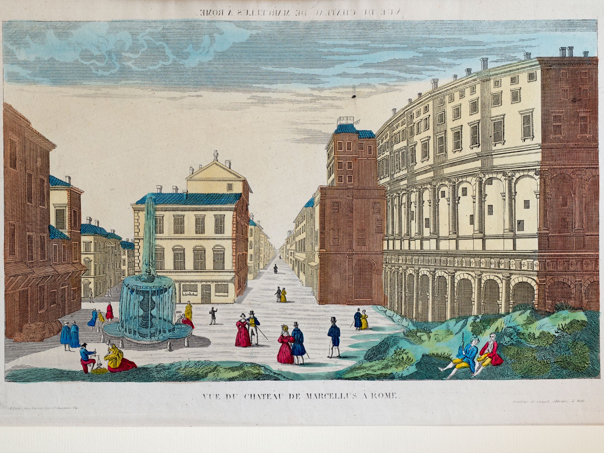 "Vue du Chateâu de Marcellus à Rome", Paris, About 1760 (first edition)