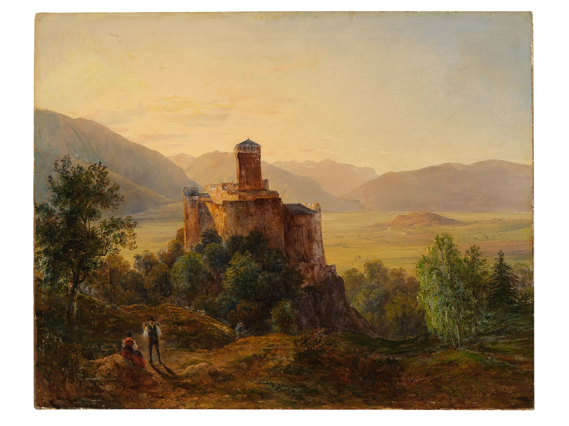 Josef Feid, Wien 1806 - 1870 Klosterneuburg, Motiv aus Tirol