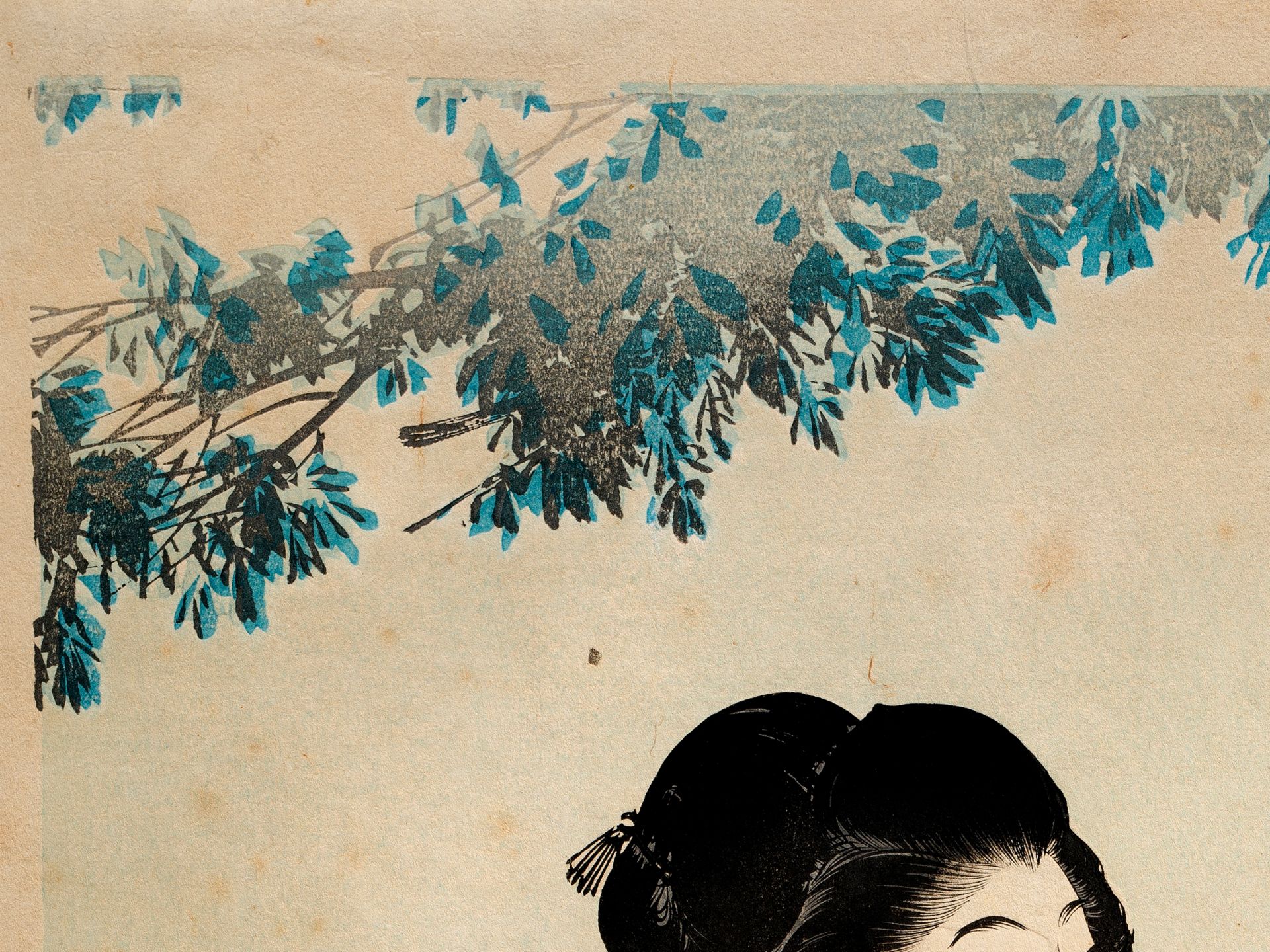 Japanischer Farbholzschnitt, 19. Jahrhundert - Bild 5 aus 5
