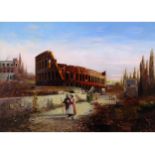 Robert Alott, Graz 1850 - 1910 Wien, Blick auf das Kolosseum in Rom