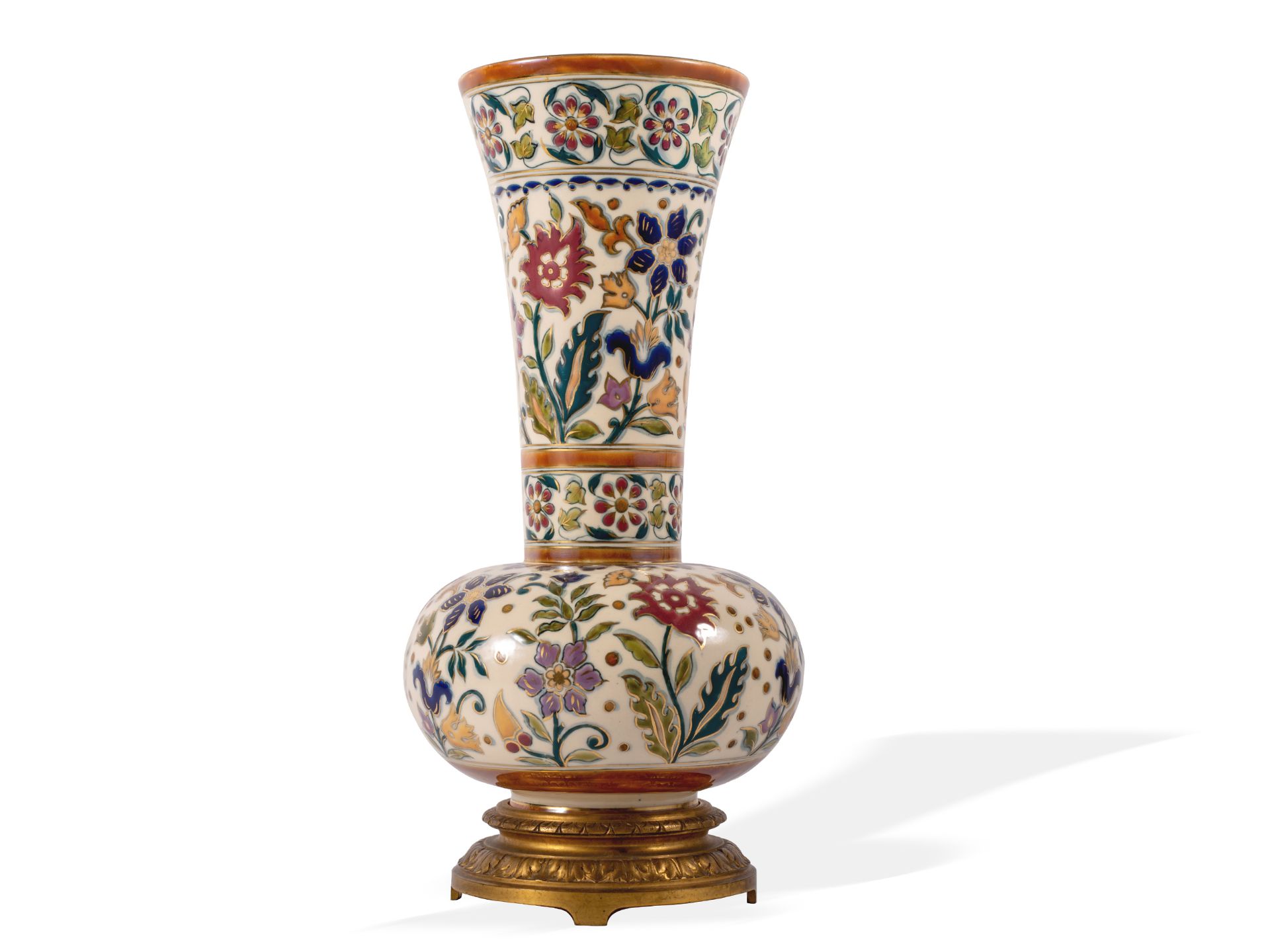 Vase, Zsolnay, Pécs, Um 1895/1900 - Bild 3 aus 15