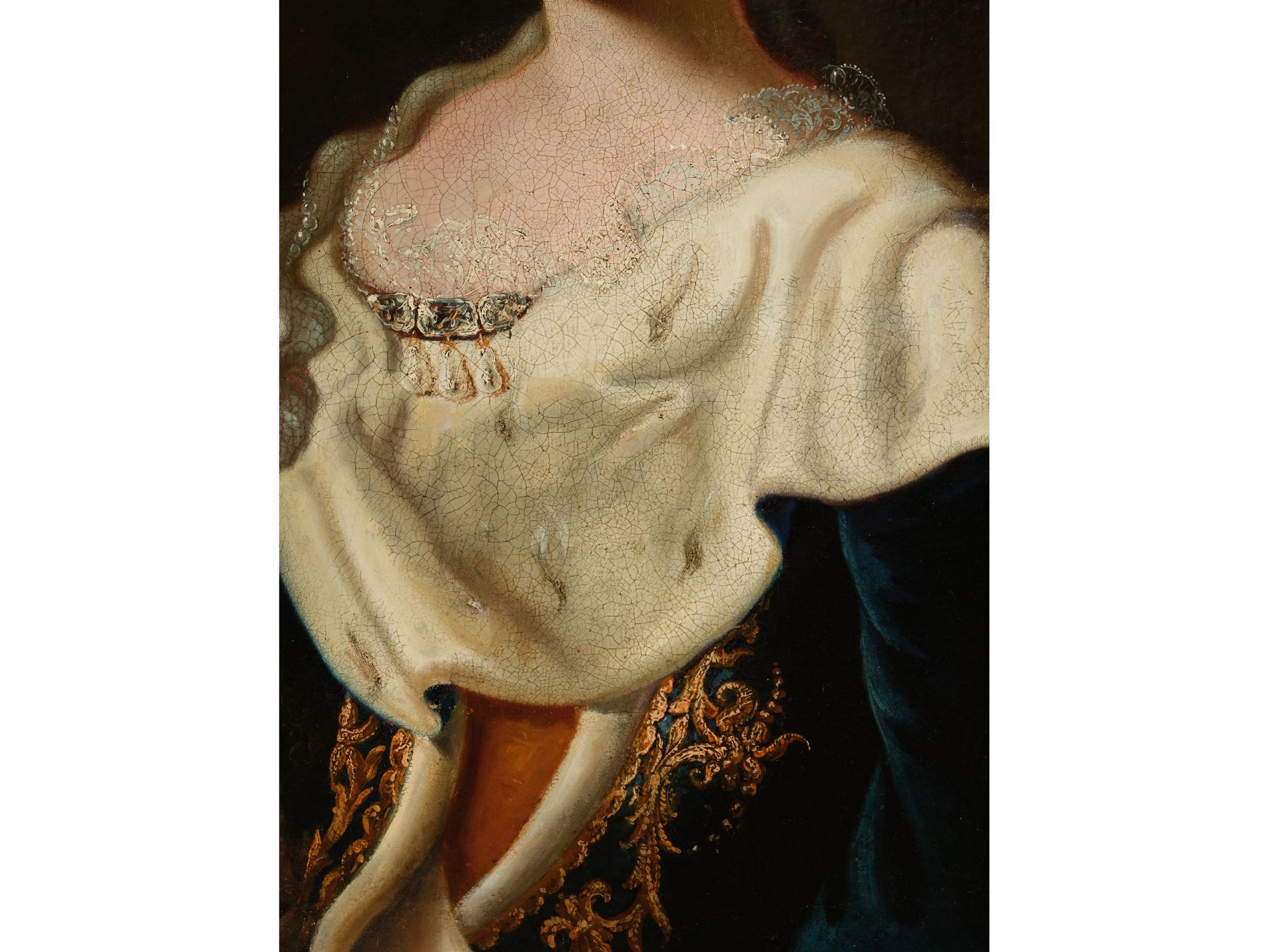 Unbekannter Maler, Portrait von Maria Amalia von Österreich (1701-1756), Um 1730  - Bild 4 aus 5